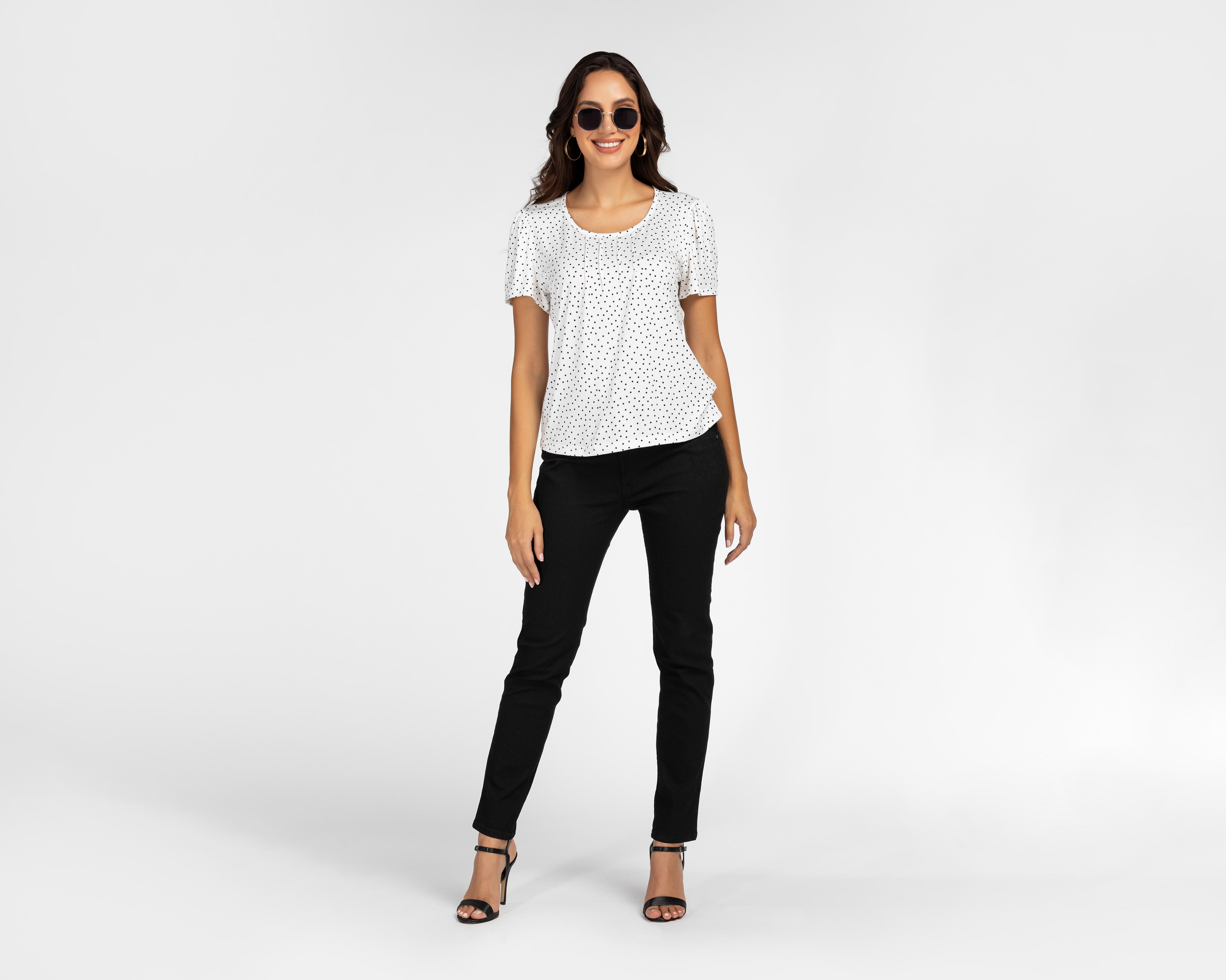 Foto 2 | Blusa Sahara Manga Corta para Mujer