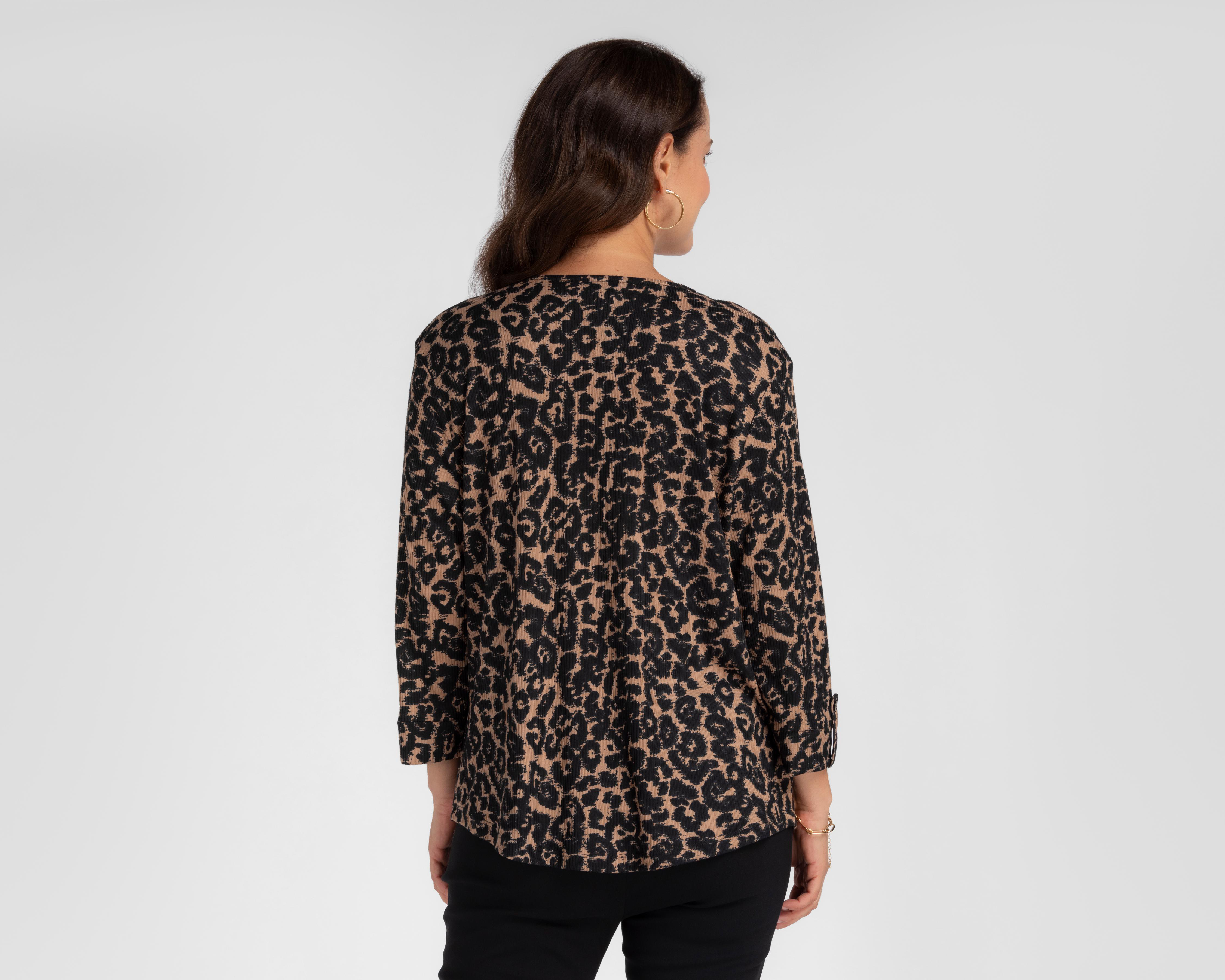 Foto 4 pulgar | Blusa Sahara Manga 3/4 para Mujer