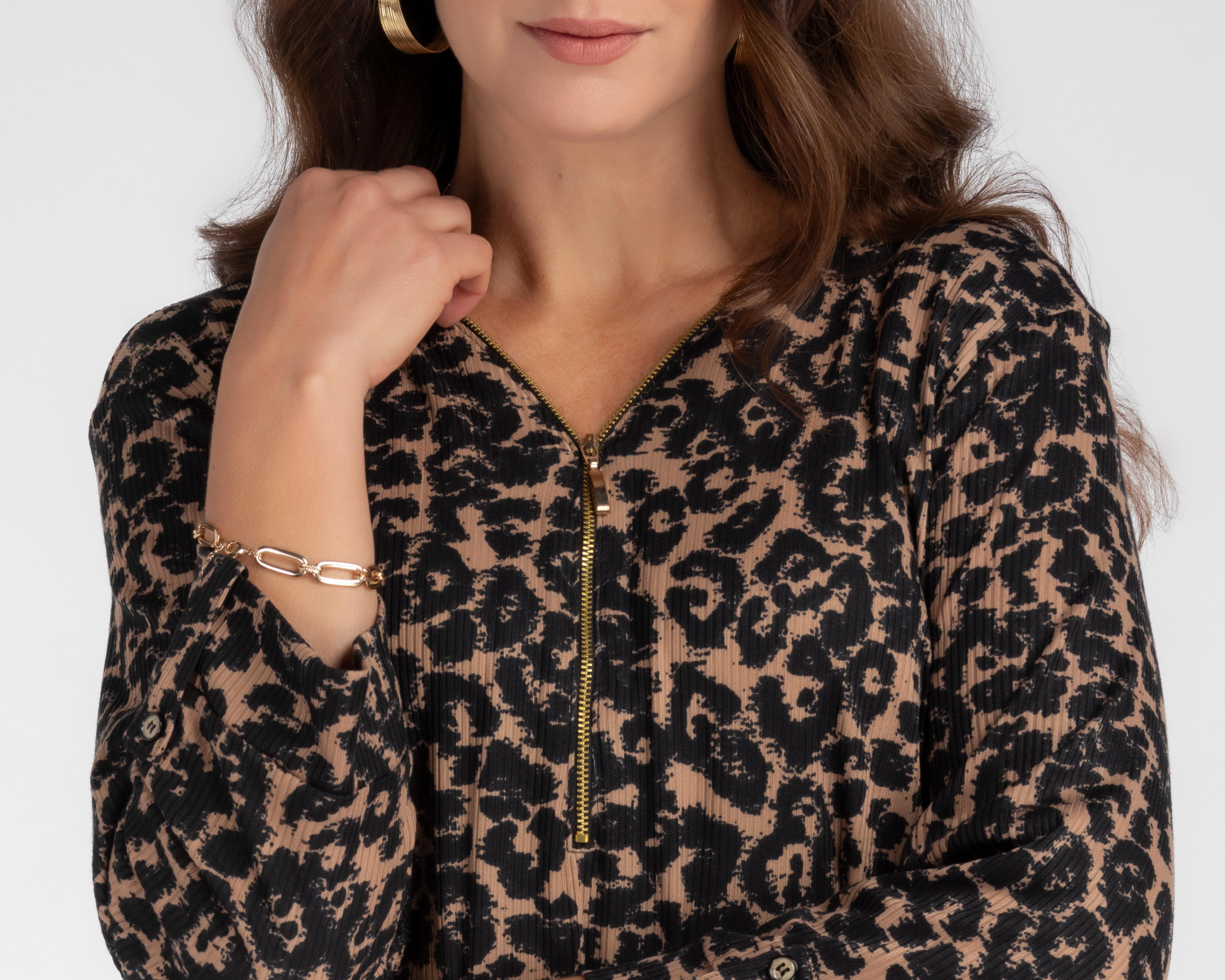 Foto 4 | Blusa Sahara Manga 3/4 para Mujer