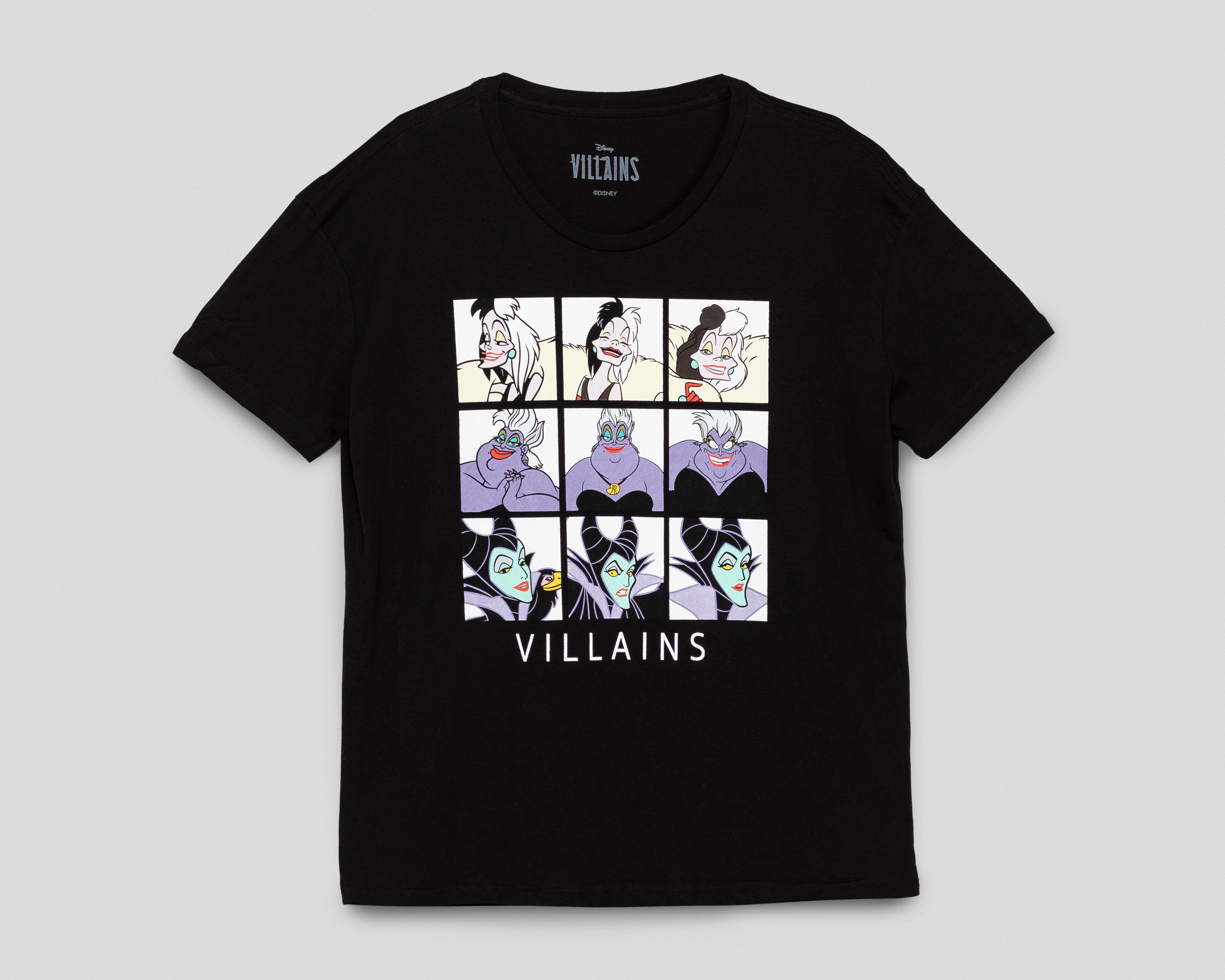 Playera Disney Villanas Negra para Mujer