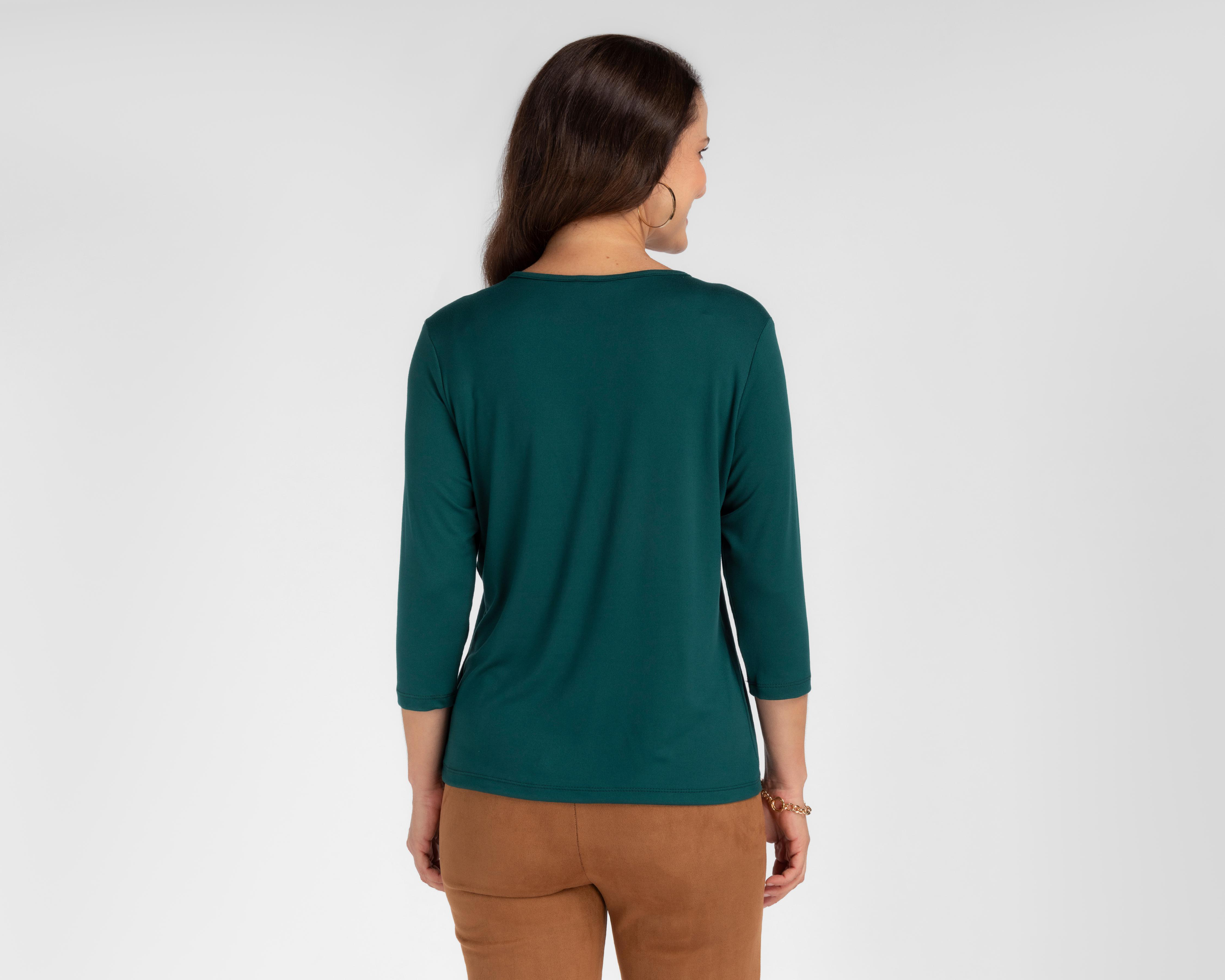 Foto 4 pulgar | Blusa Sahara Verde para Mujer