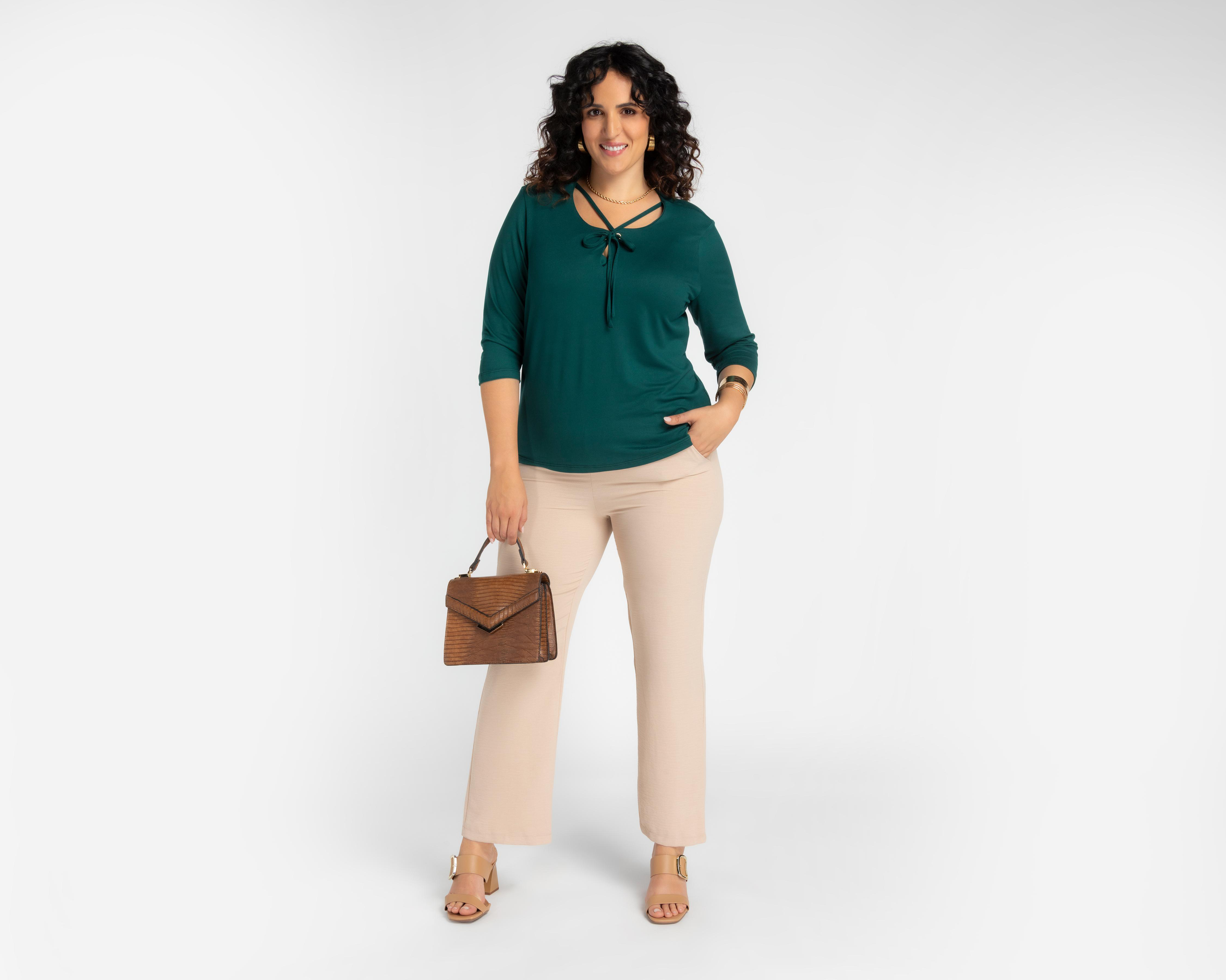 Foto 6 pulgar | Blusa Sahara Verde para Mujer