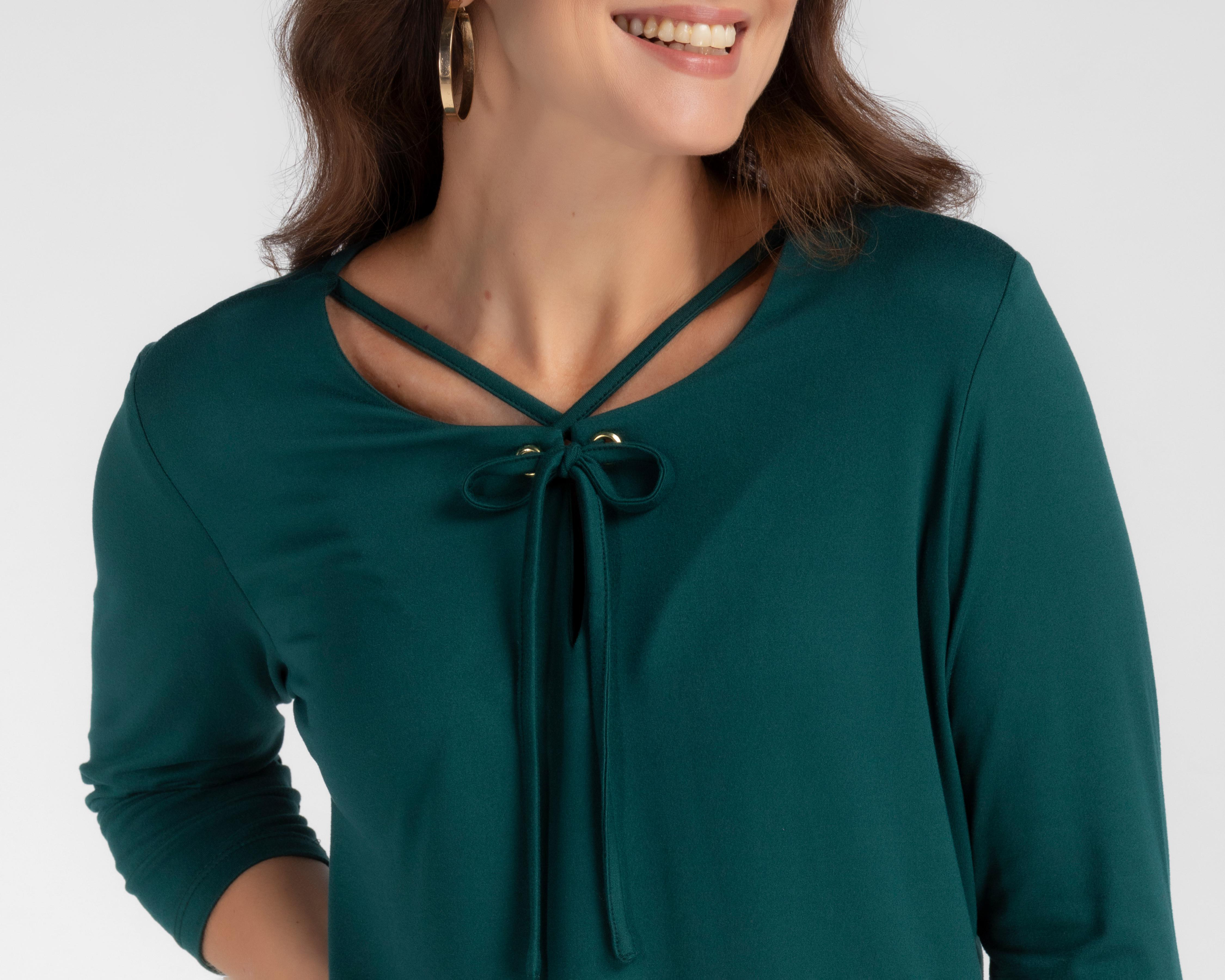 Foto 8 pulgar | Blusa Sahara Verde para Mujer