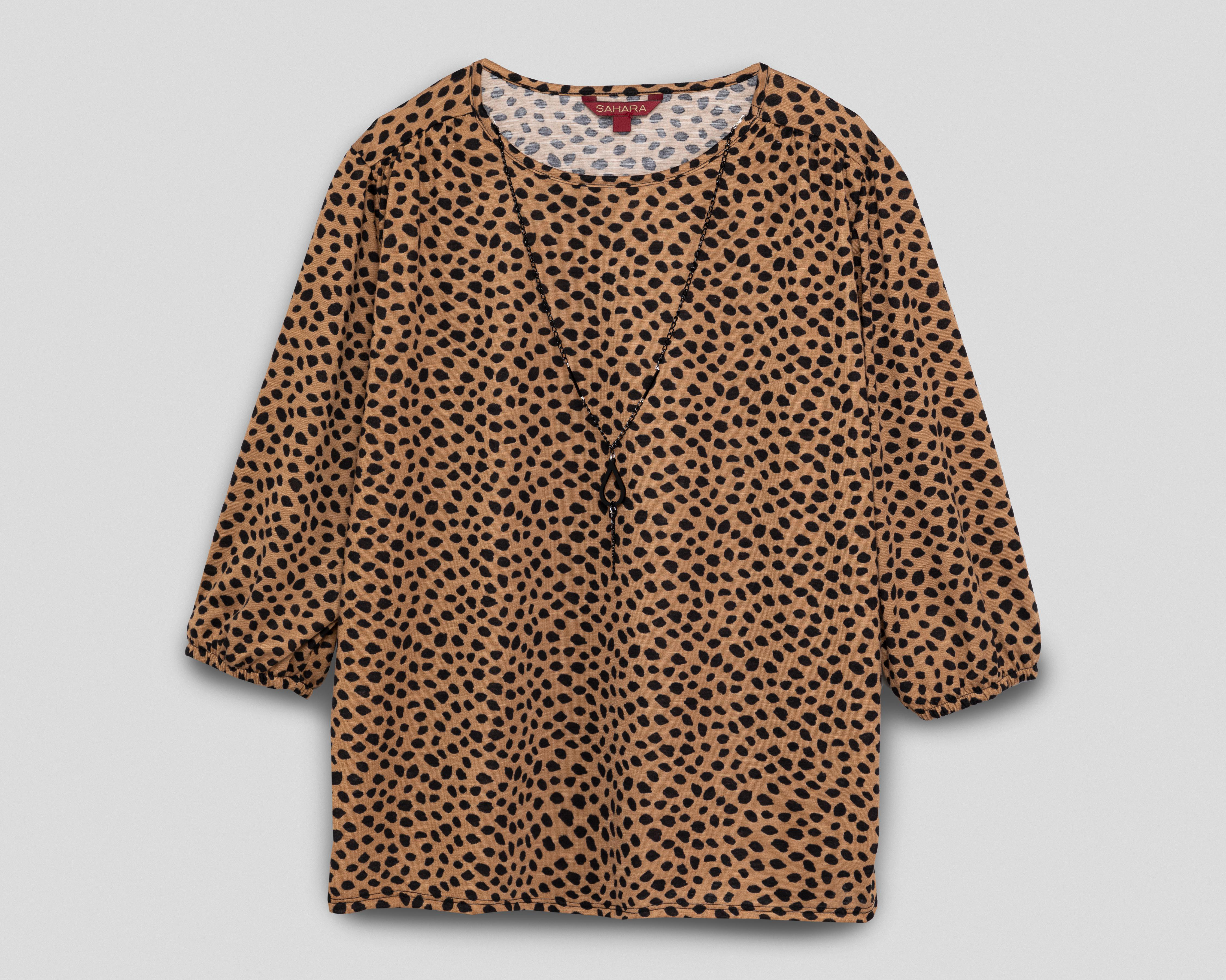 Foto 2 pulgar | Blusa Sahara Manga 3/4 para Mujer