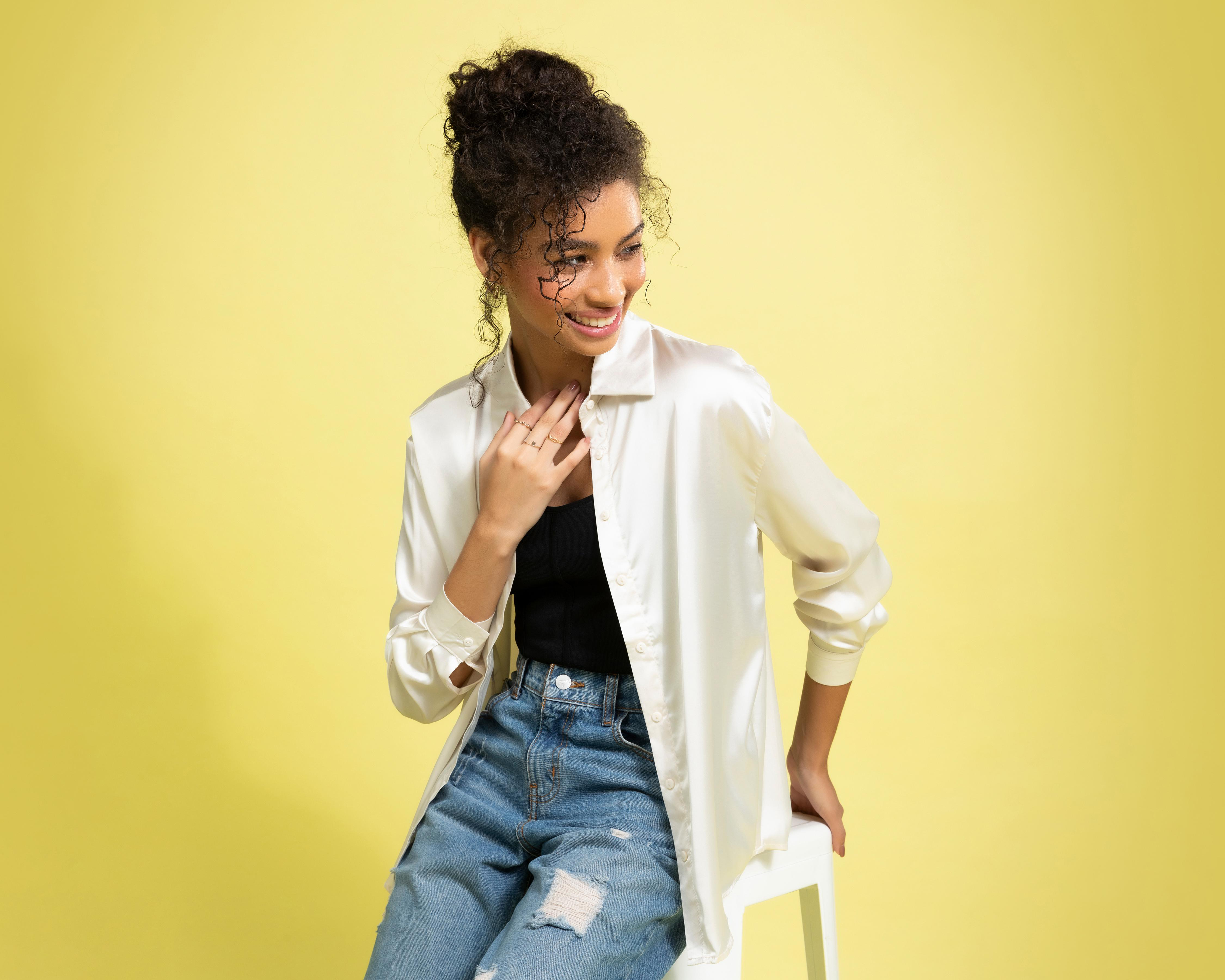 Blusa Forever 21 Manga Larga para Mujer