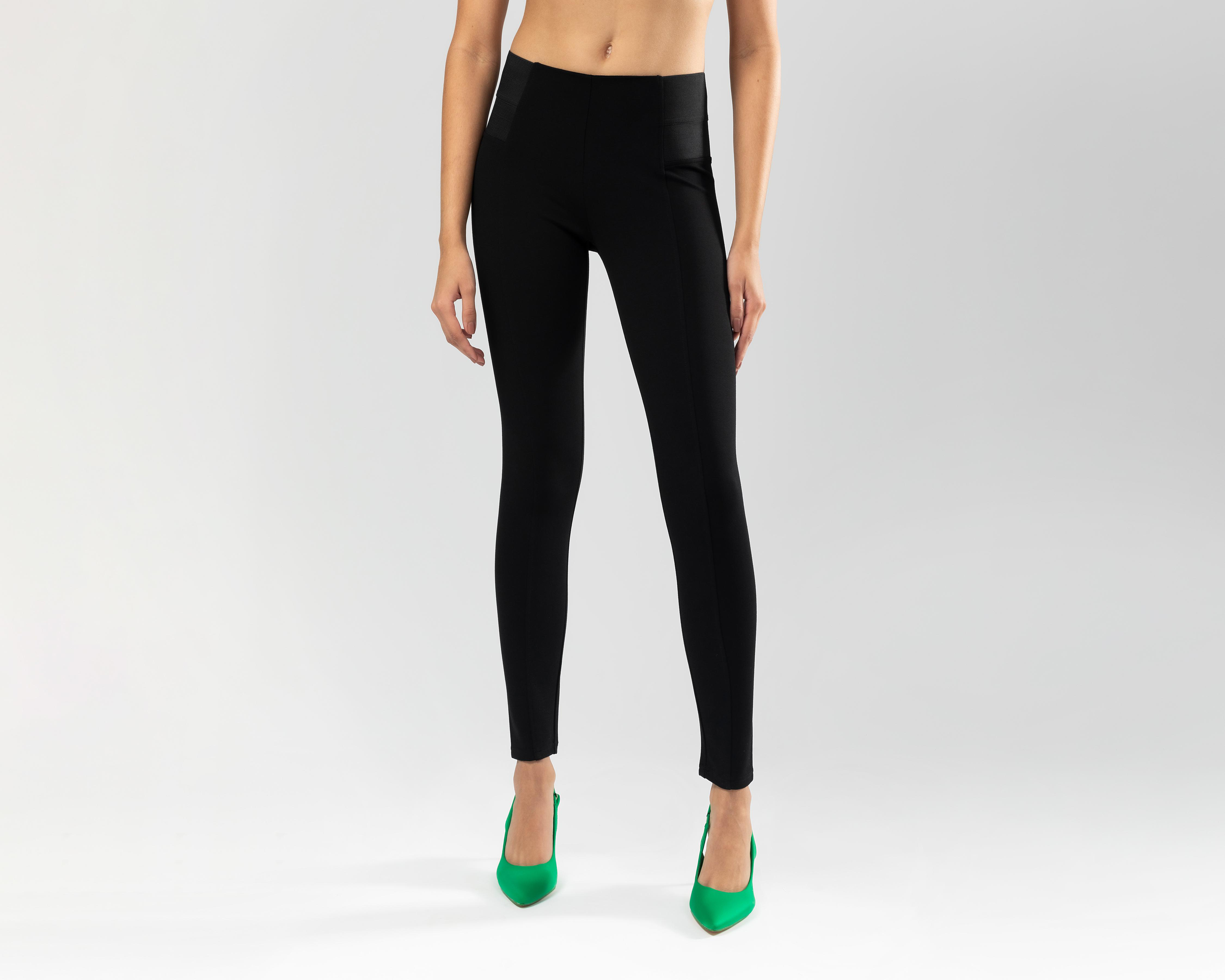 Foto 3 pulgar | Leggings Negros Forever 21 para Mujer