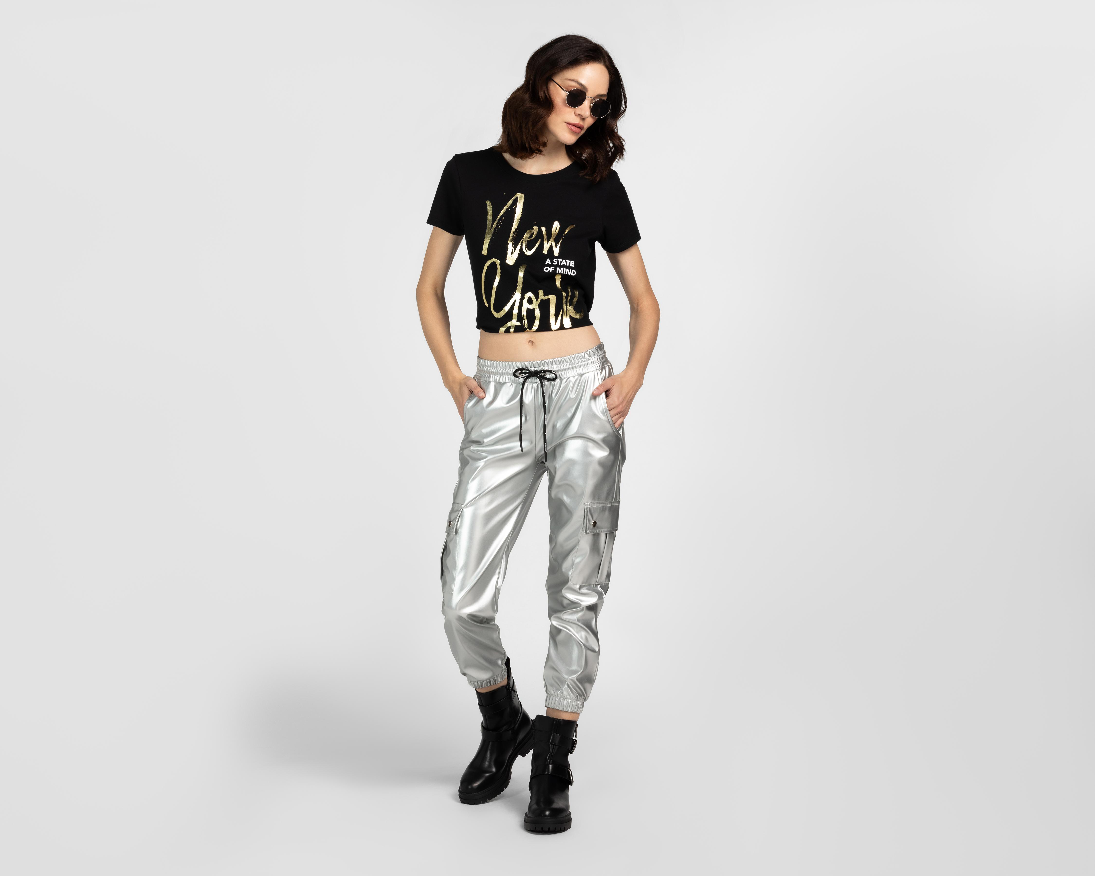 Foto 3 pulgar | Jogger Cargo Boy London para Mujer