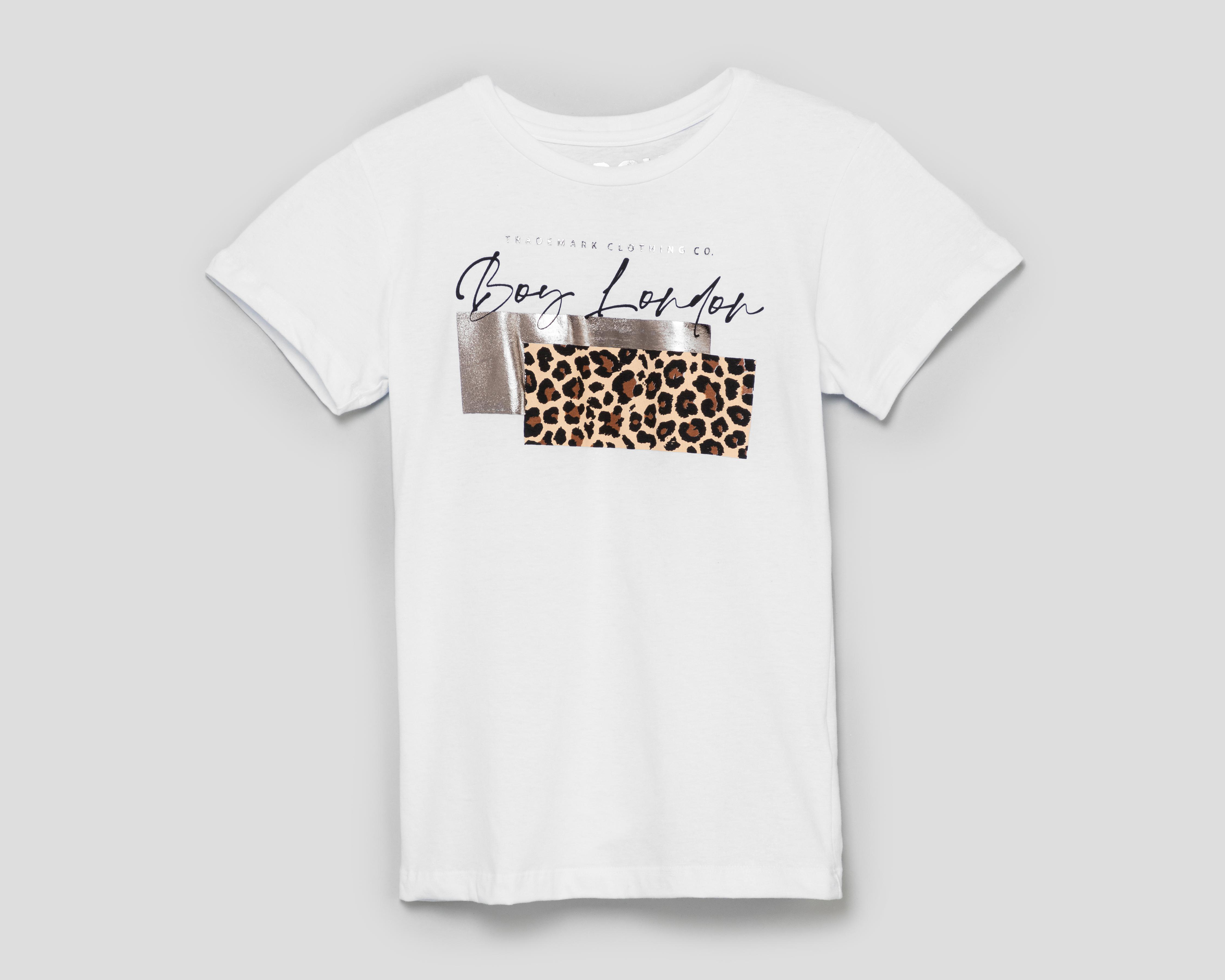 Foto 2 pulgar | Playera Boy London Animal Print para Mujer