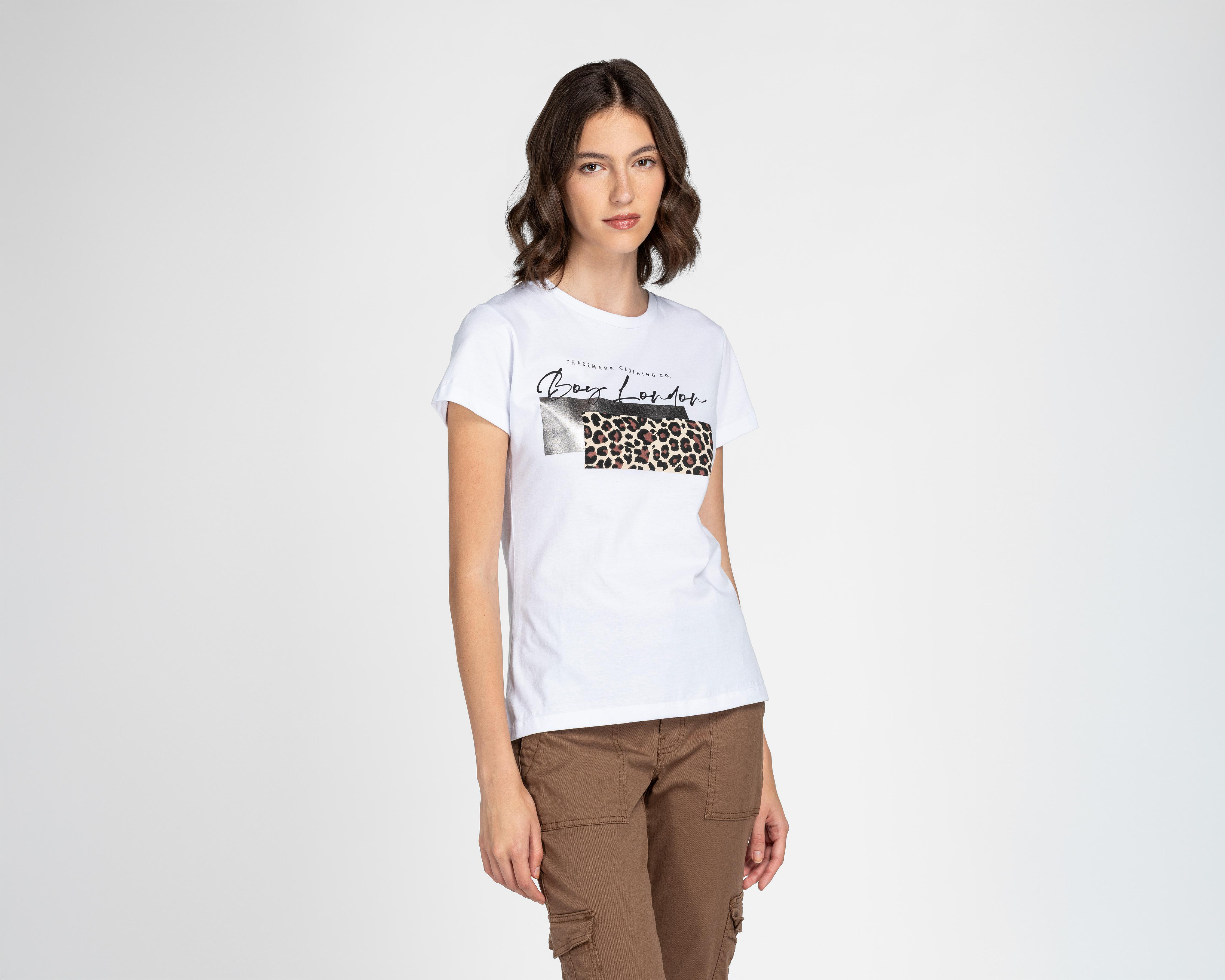 Playera Boy London Animal Print para Mujer $199