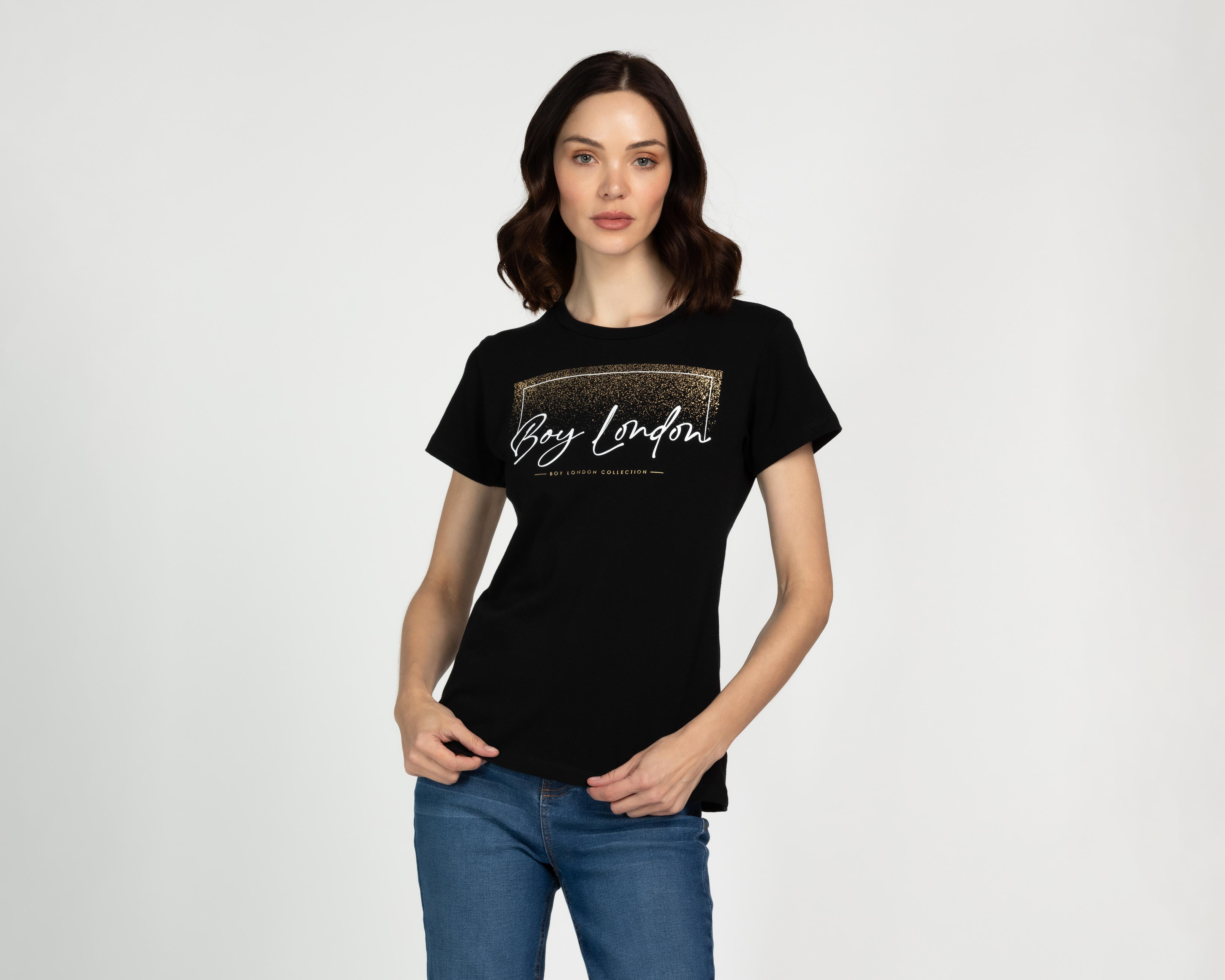 Playera Boy London Manga Corta para Mujer