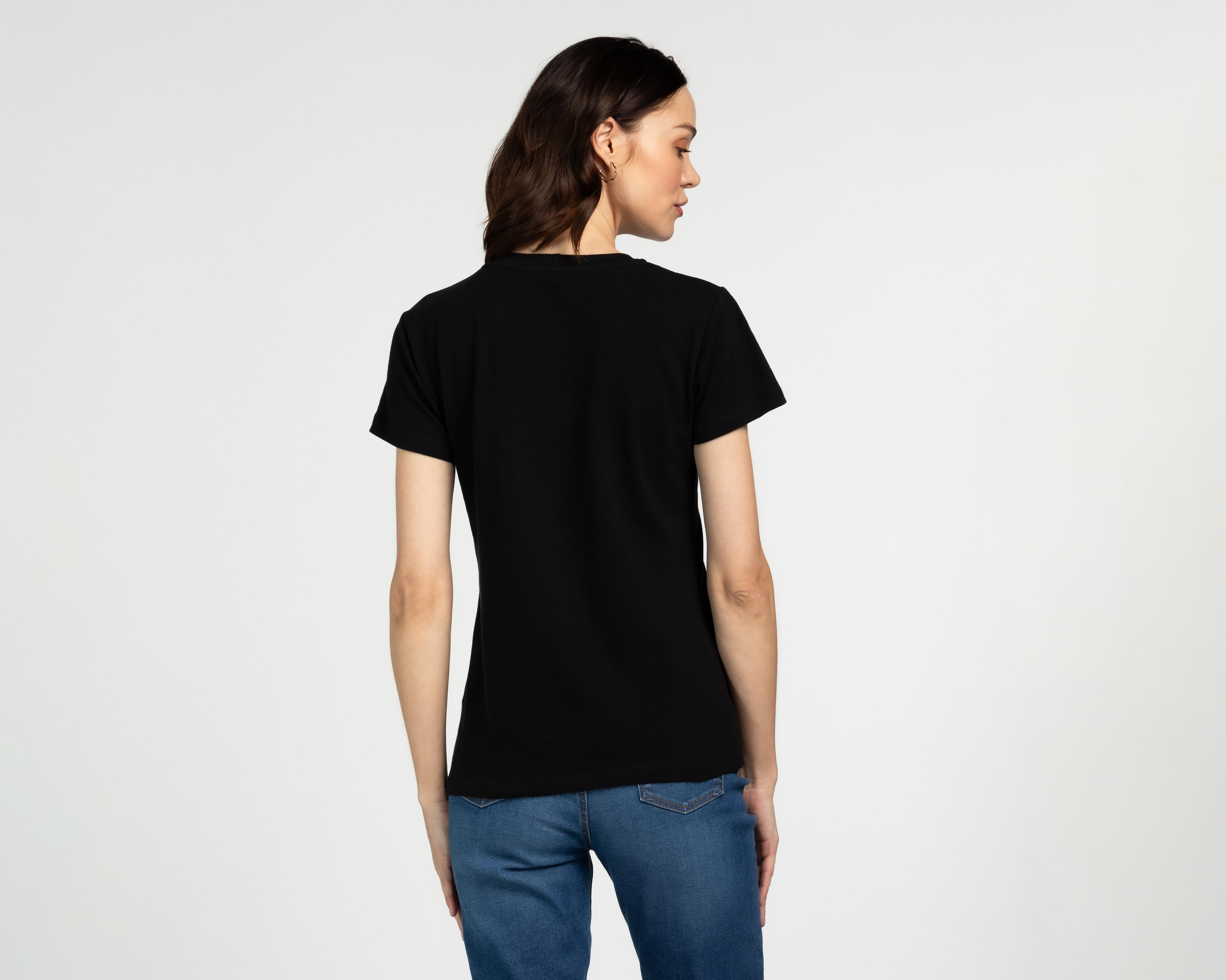 Foto 4 pulgar | Playera Boy London Manga Corta para Mujer