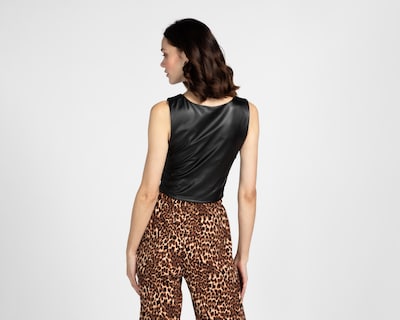 Foto 3 | Crop Top Boy London Negro para Mujer