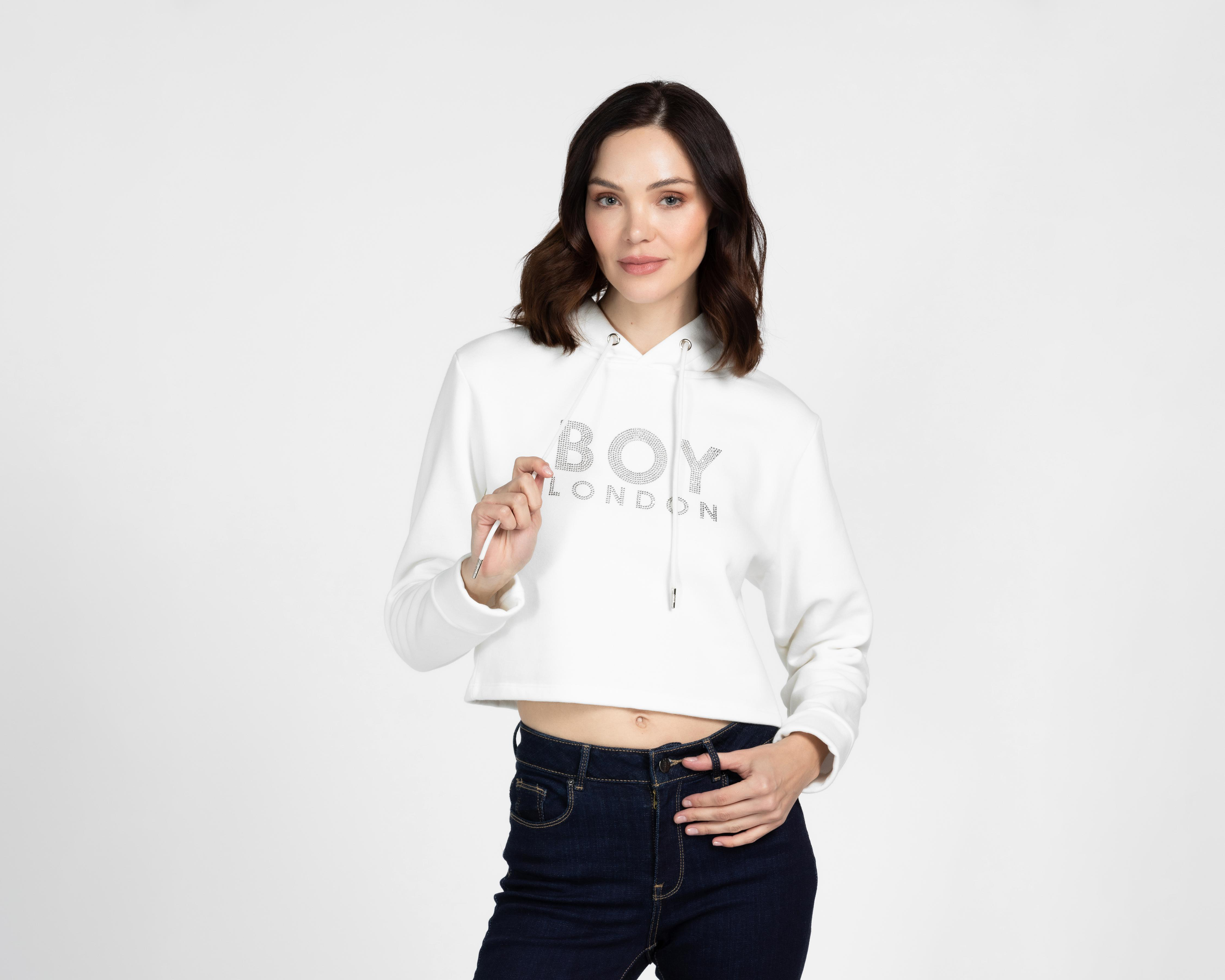 Foto 2 pulgar | Sudadera con Capucha Boy London para Mujer