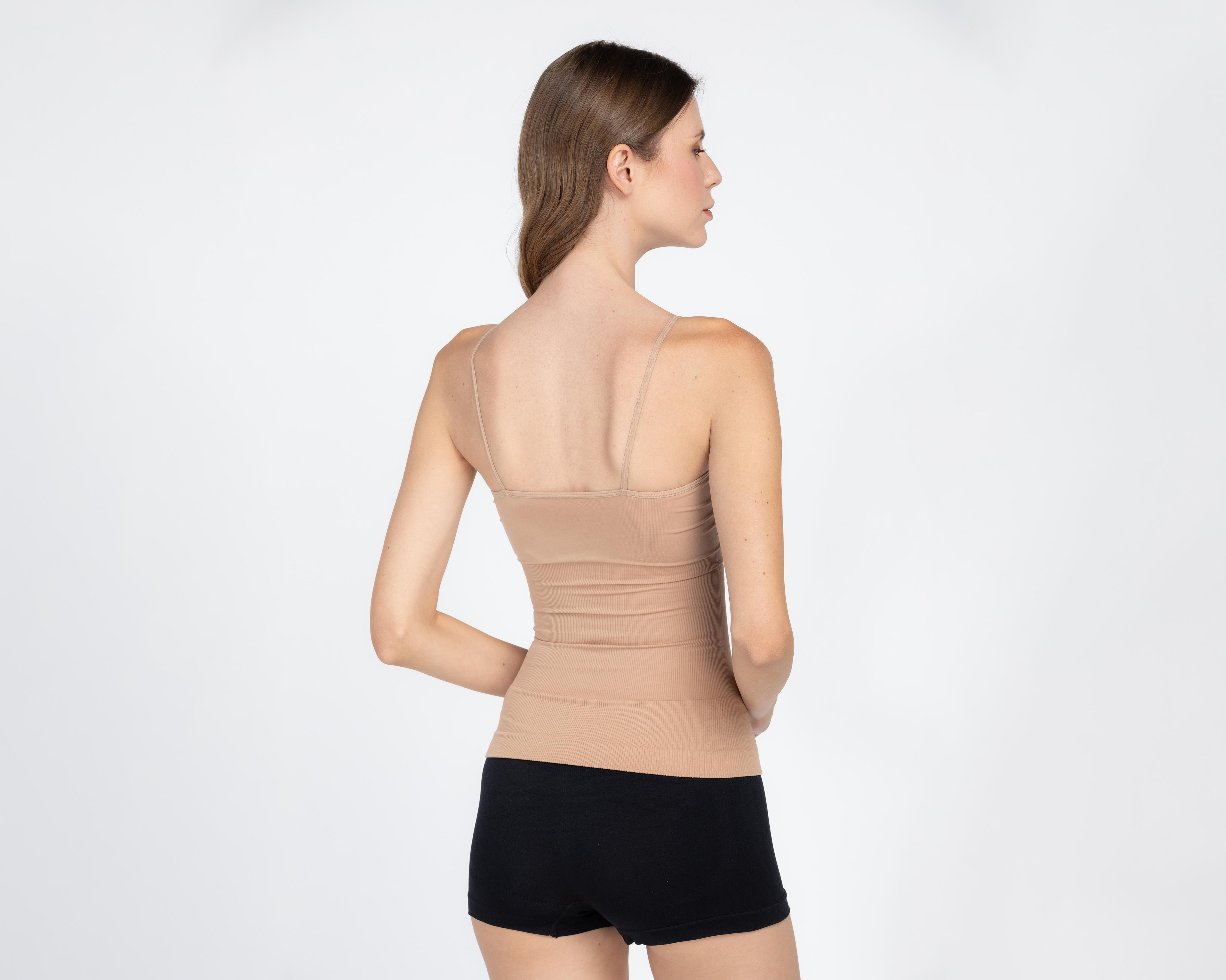 Foto 3 pulgar | Camiseta Control Diane Poitiere Beige para Mujer