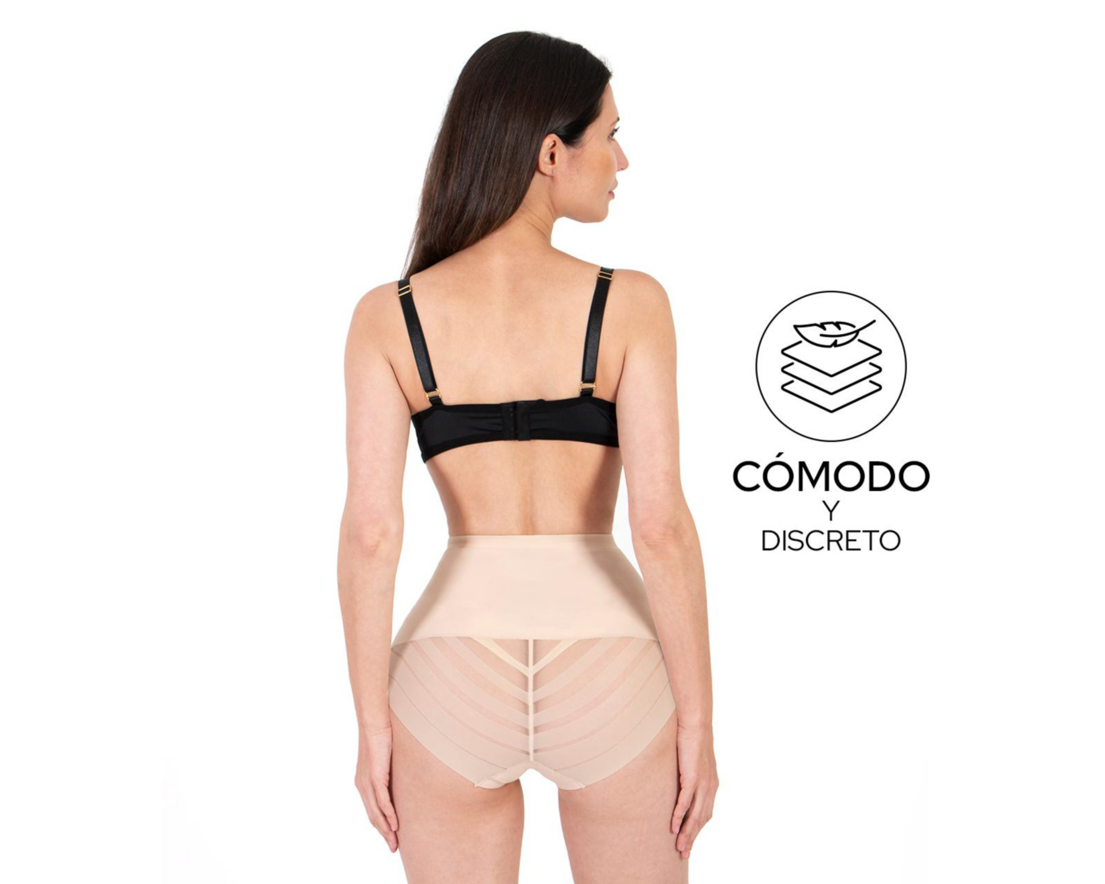 Foto 5 pulgar | Pantaleta Control Shape & Care Compresión Gradual Nude para Mujer