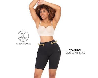 Foto 2 | Faja tipo Bóxer Shape & Care Mediana Compresión Negra para Mujer