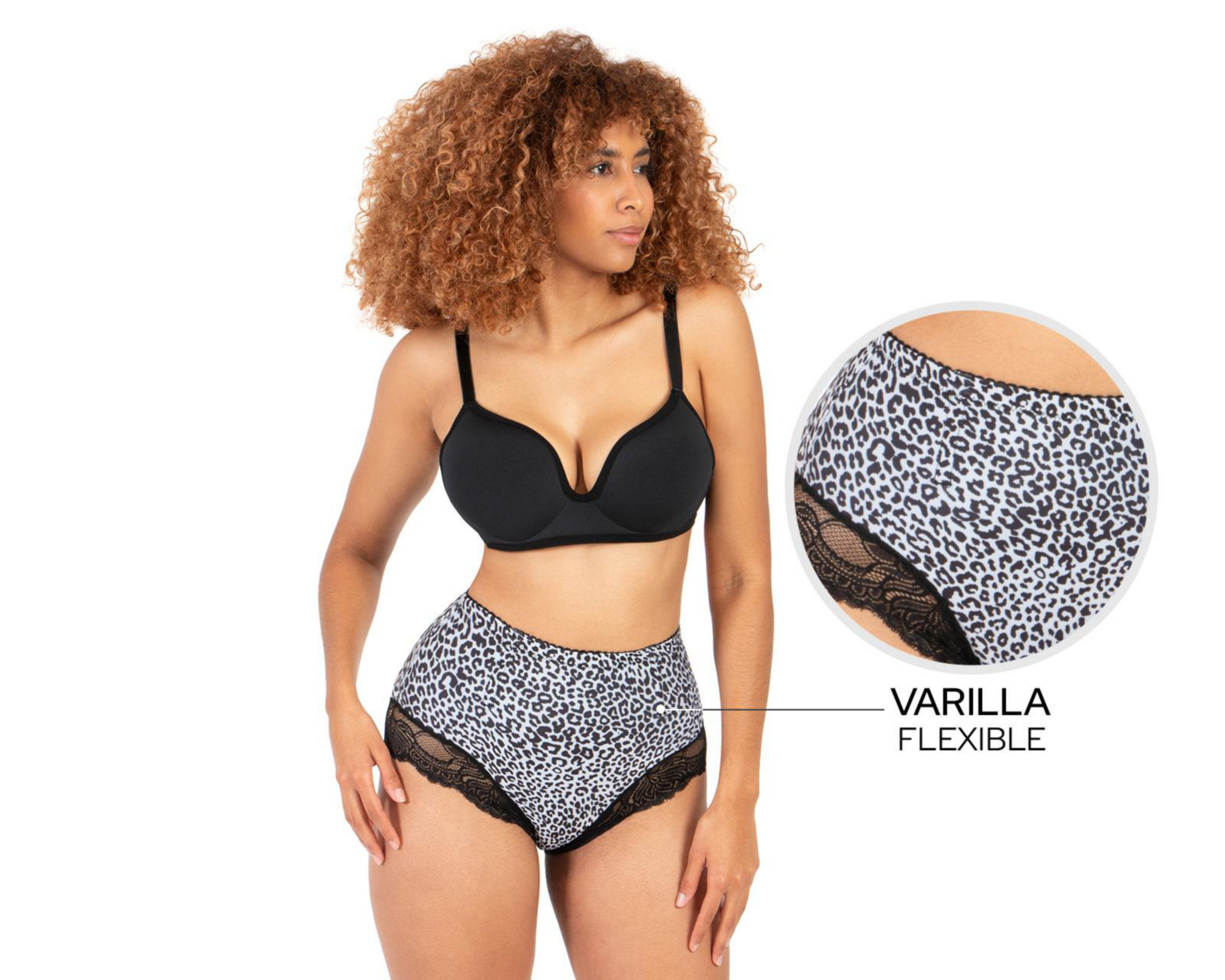 Foto 3 | Pantaleta Control Shape & Care Baja Compresión Animal Print para Mujer