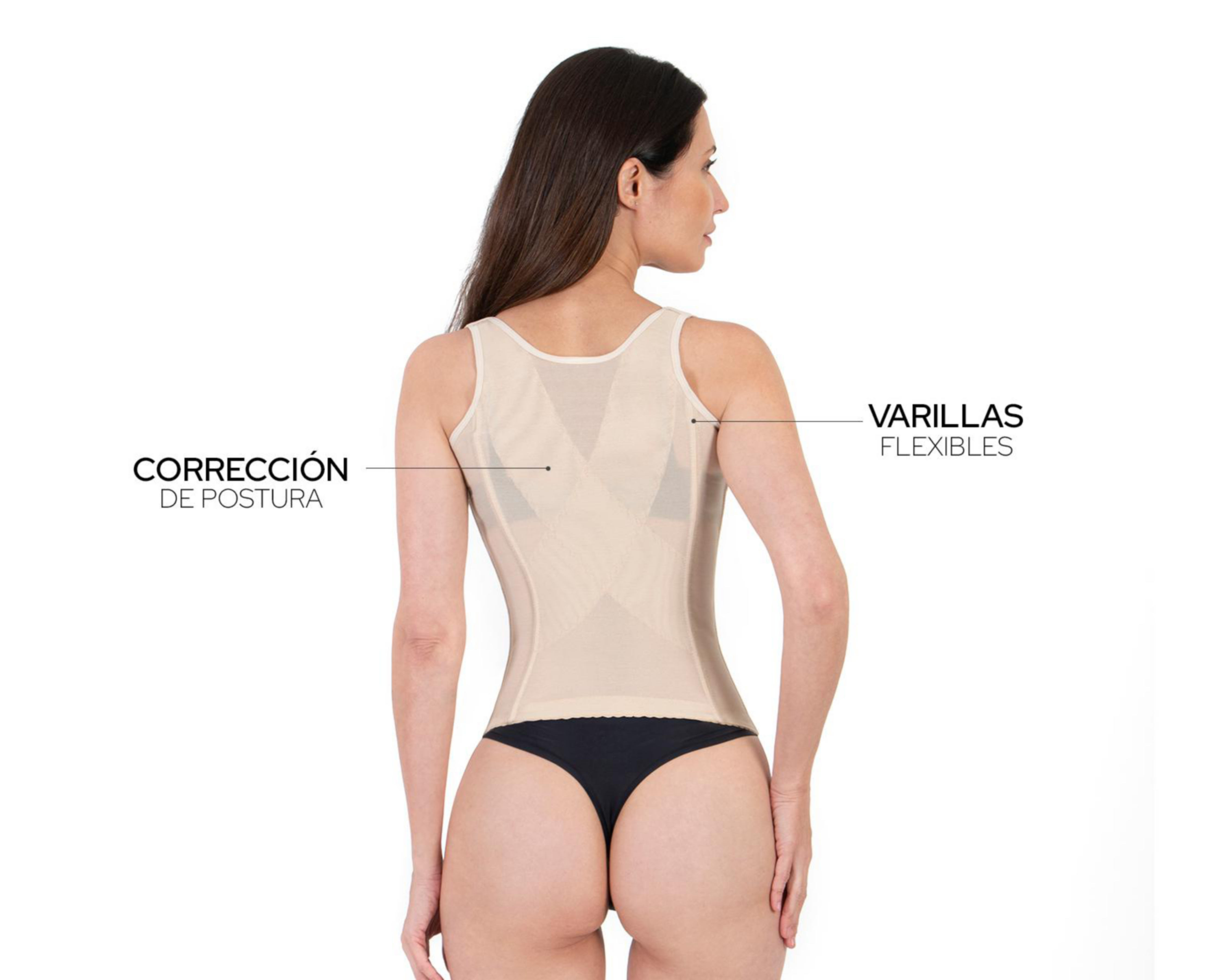 Foto 4 pulgar | Camiseta Control Shape & Care Beige para Mujer