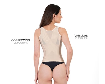 Foto 3 | Camiseta Control Shape & Care Beige para Mujer