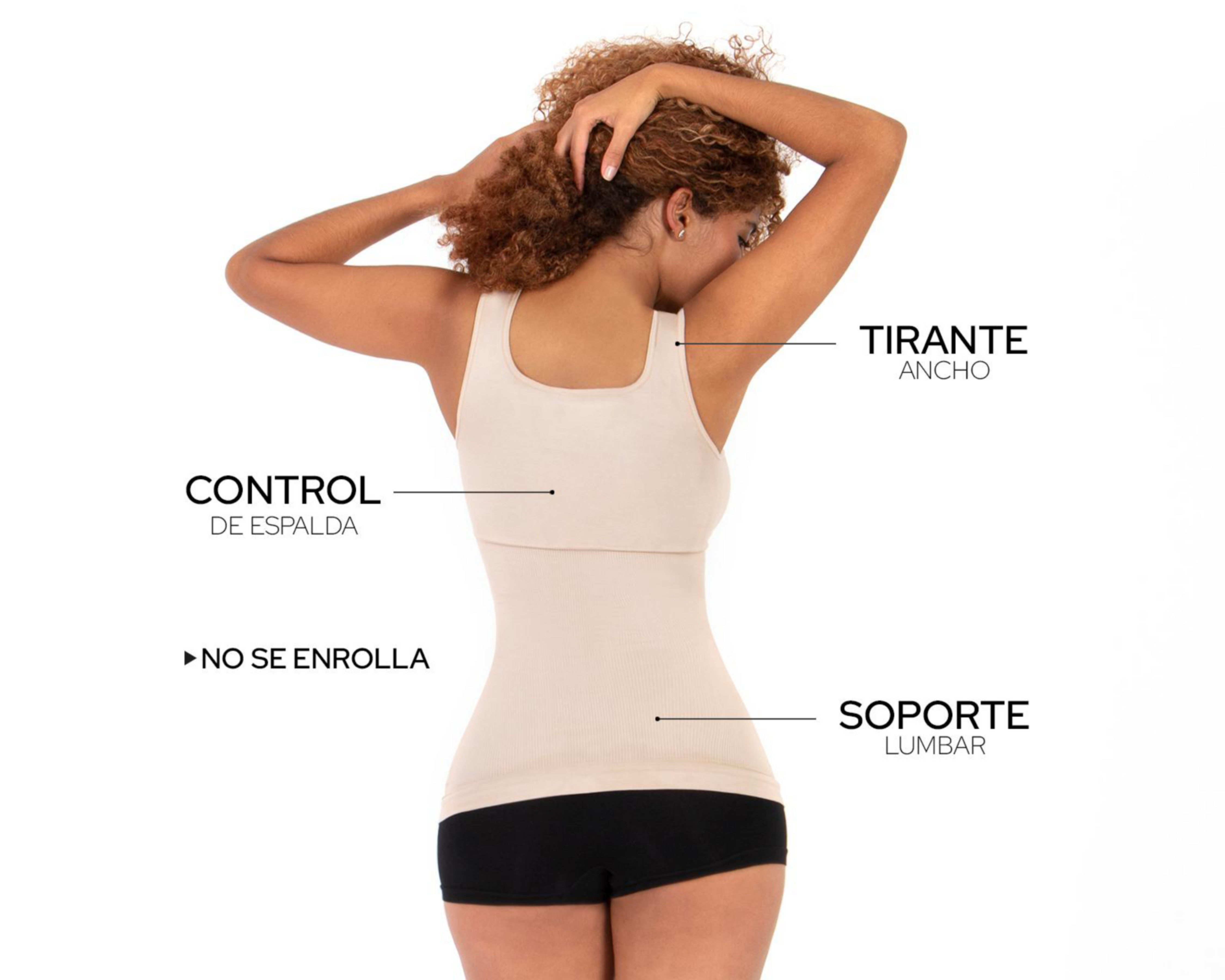 Foto 5 pulgar | Camiseta Control Shape & Care con Almohadillas Removibles para Mujer