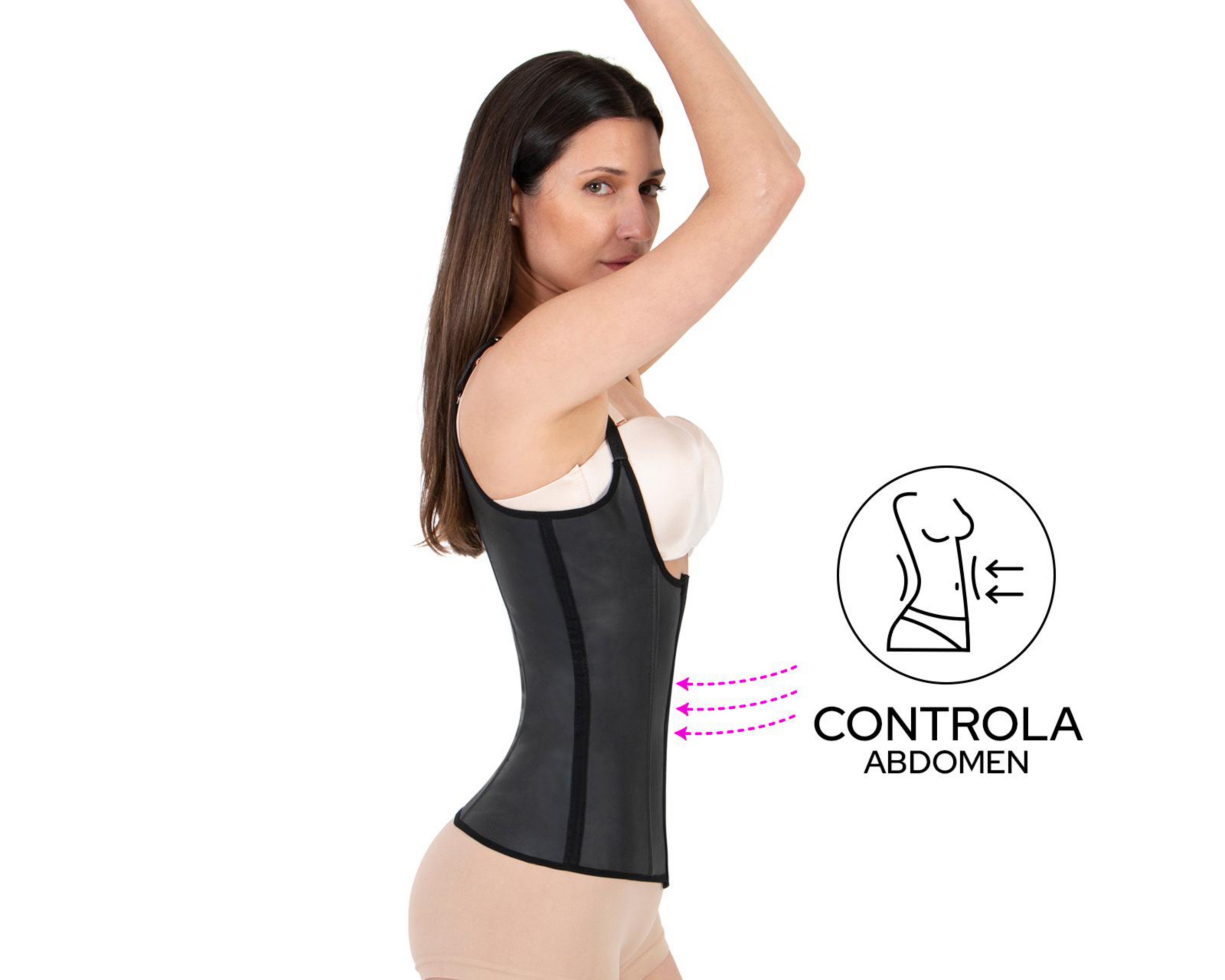 Foto 4 pulgar | Camiseta Control Shape & Care Negra para Mujer