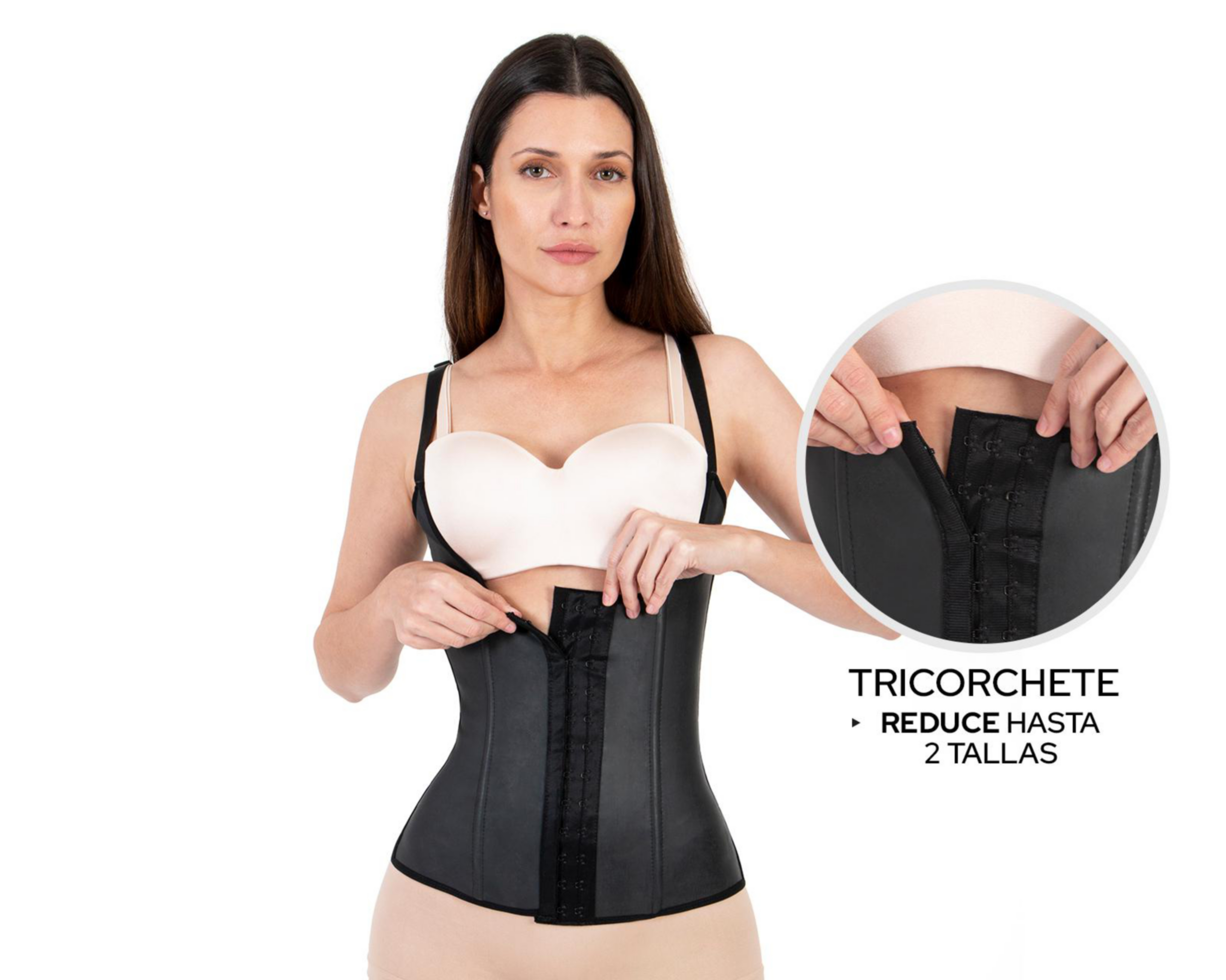 Foto 4 | Camiseta Control Shape & Care Negra para Mujer