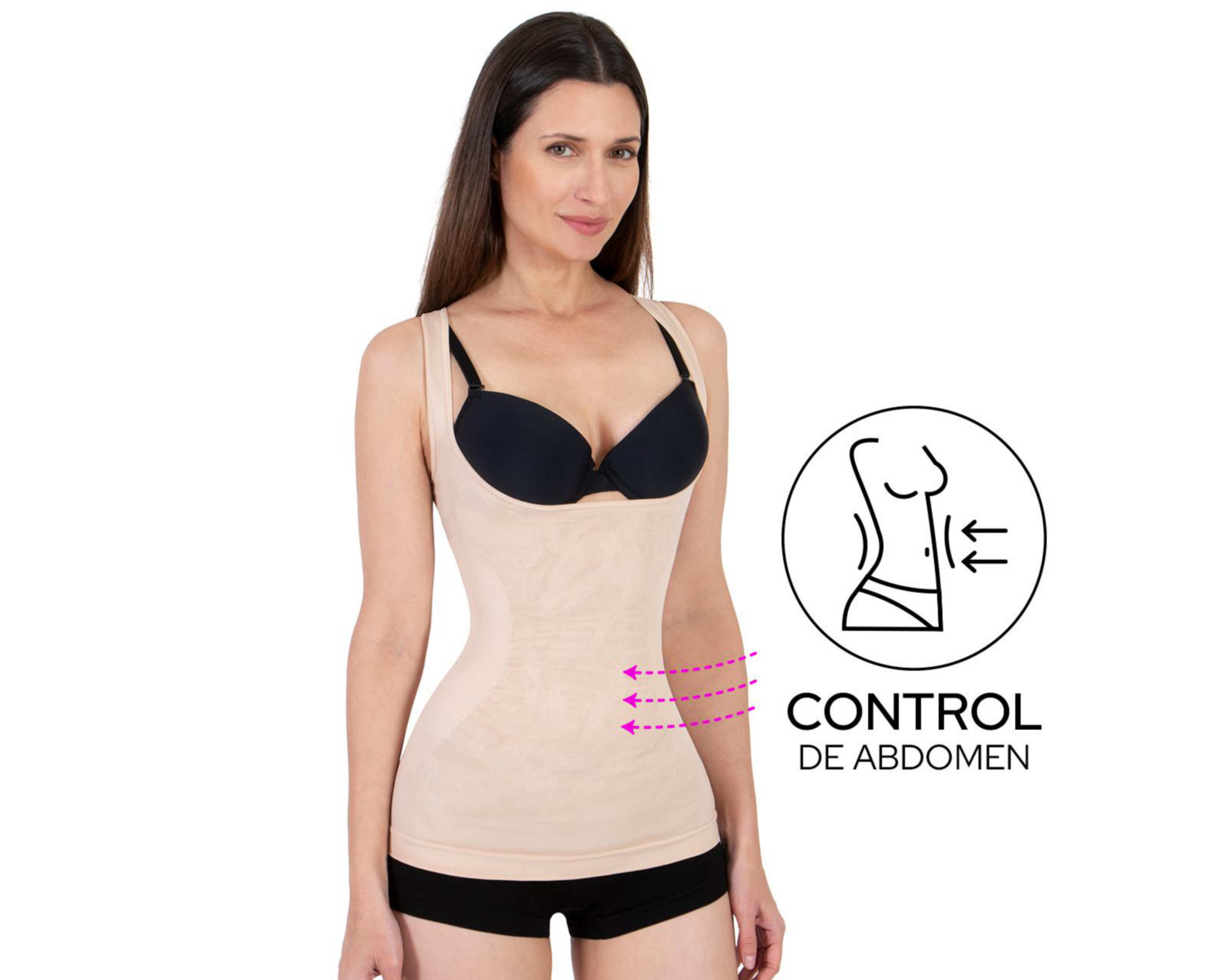 Foto 2 | Camiseta Control Shape & Care Media Compresión para Mujer