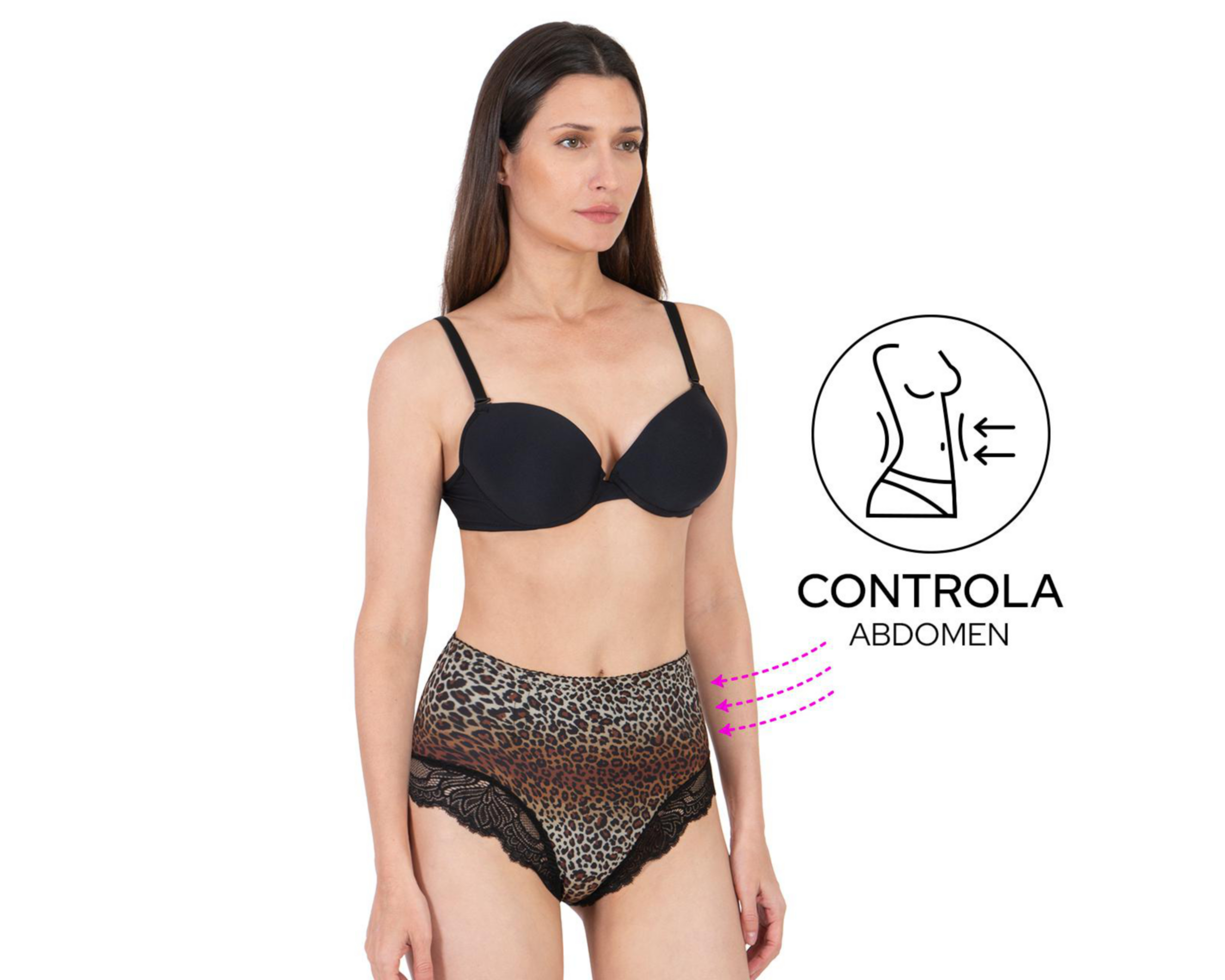 Foto 2 | Pantaleta Control Shape & Care Animal Print para Mujer
