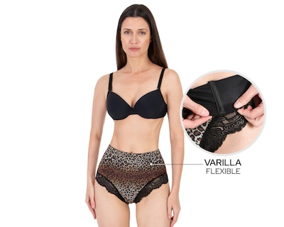 Foto 4 | Pantaleta Control Shape & Care Animal Print para Mujer