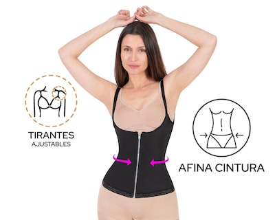 Foto 5 | Camiseta Control Shape & Care Negra para Mujer