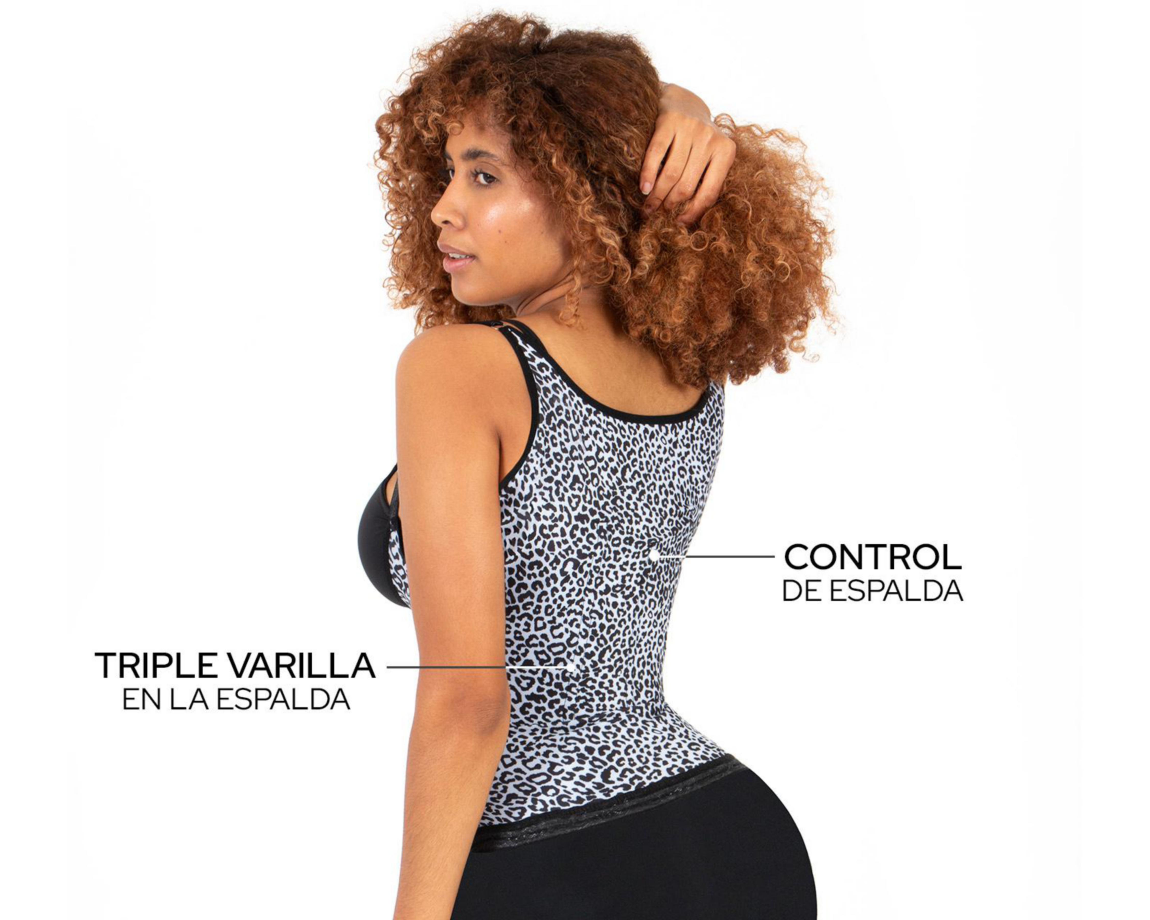 Foto 3 | Camiseta Control Shape & Care Animal Print para Mujer