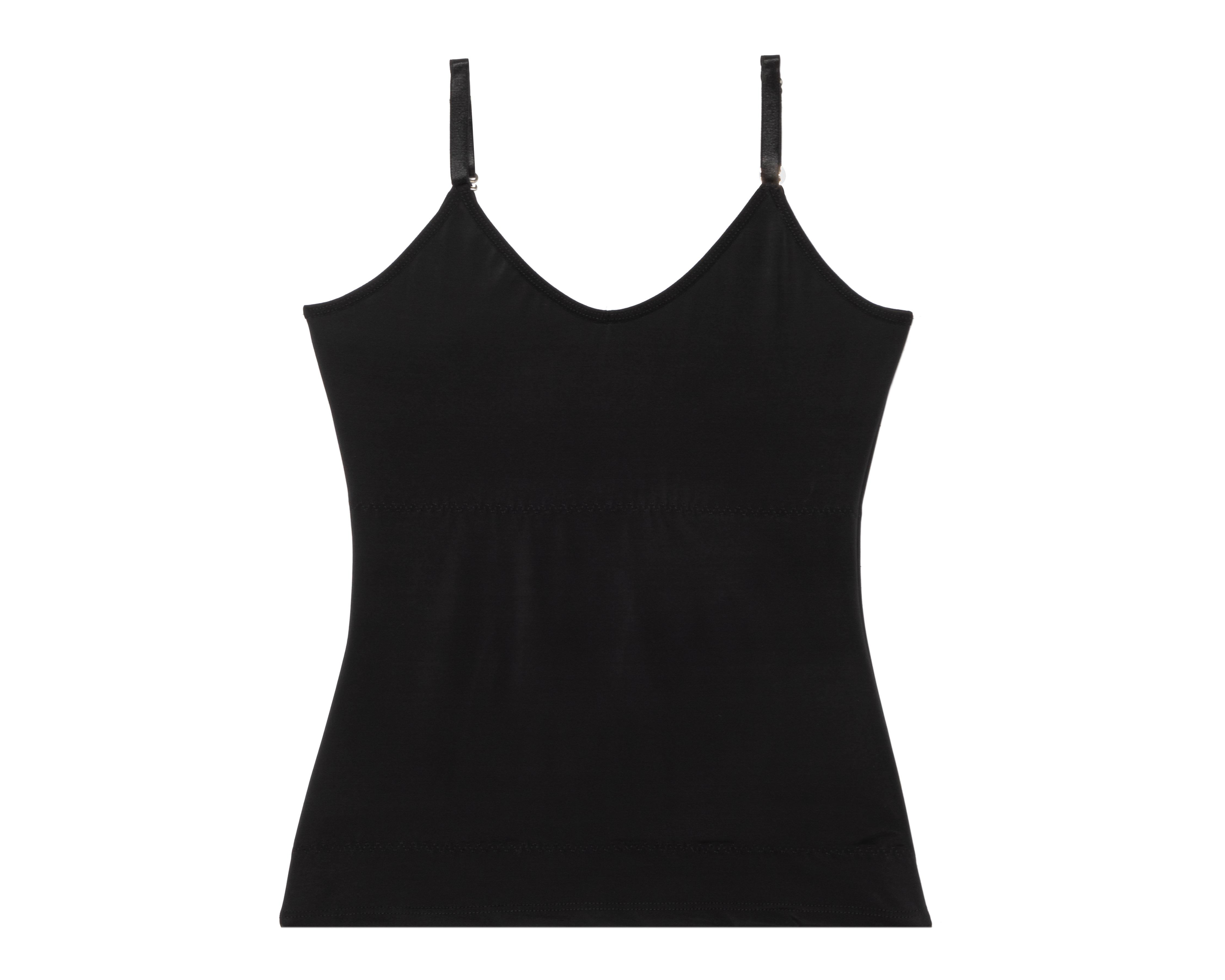 Camiseta Control Shape & Care Negra para Mujer