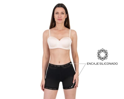 Foto 5 | Faja tipo Bóxer Shape & Care Baja Compresión Negra para Mujer