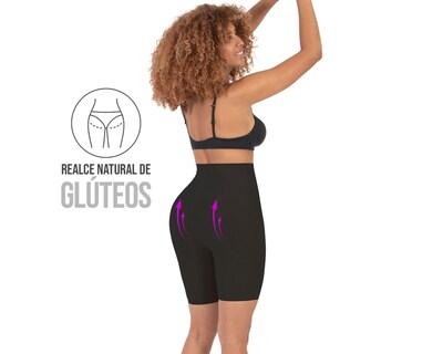Foto 2 | Faja tipo Bóxer Shape & Care Mediana Compresión Negra para Mujer