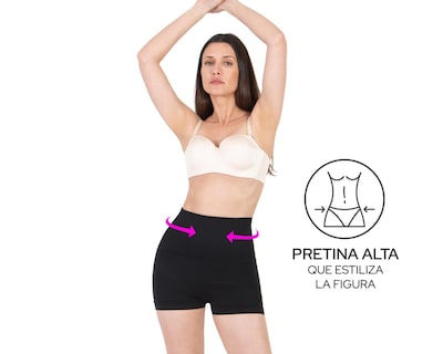 Foto 5 | Faja tipo Bóxer Shape & Care Mediana Compresión para Mujer 2 Piezas