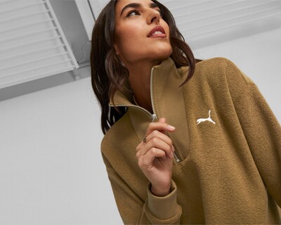 Foto 5 | Sudadera Puma HER Winterised Café con Cierre