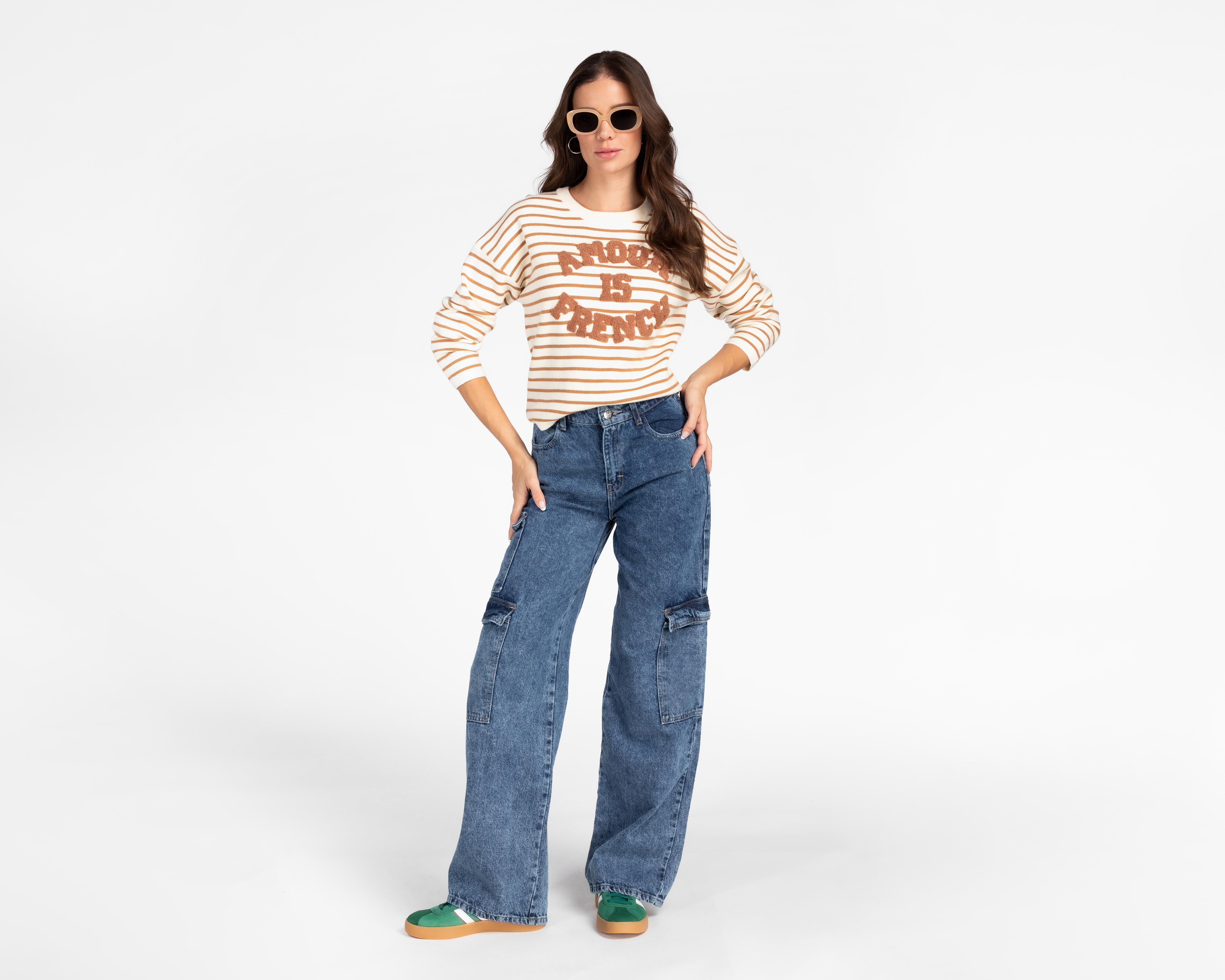 Foto 2 | Suéter a Rayas Forever 21 para Mujer