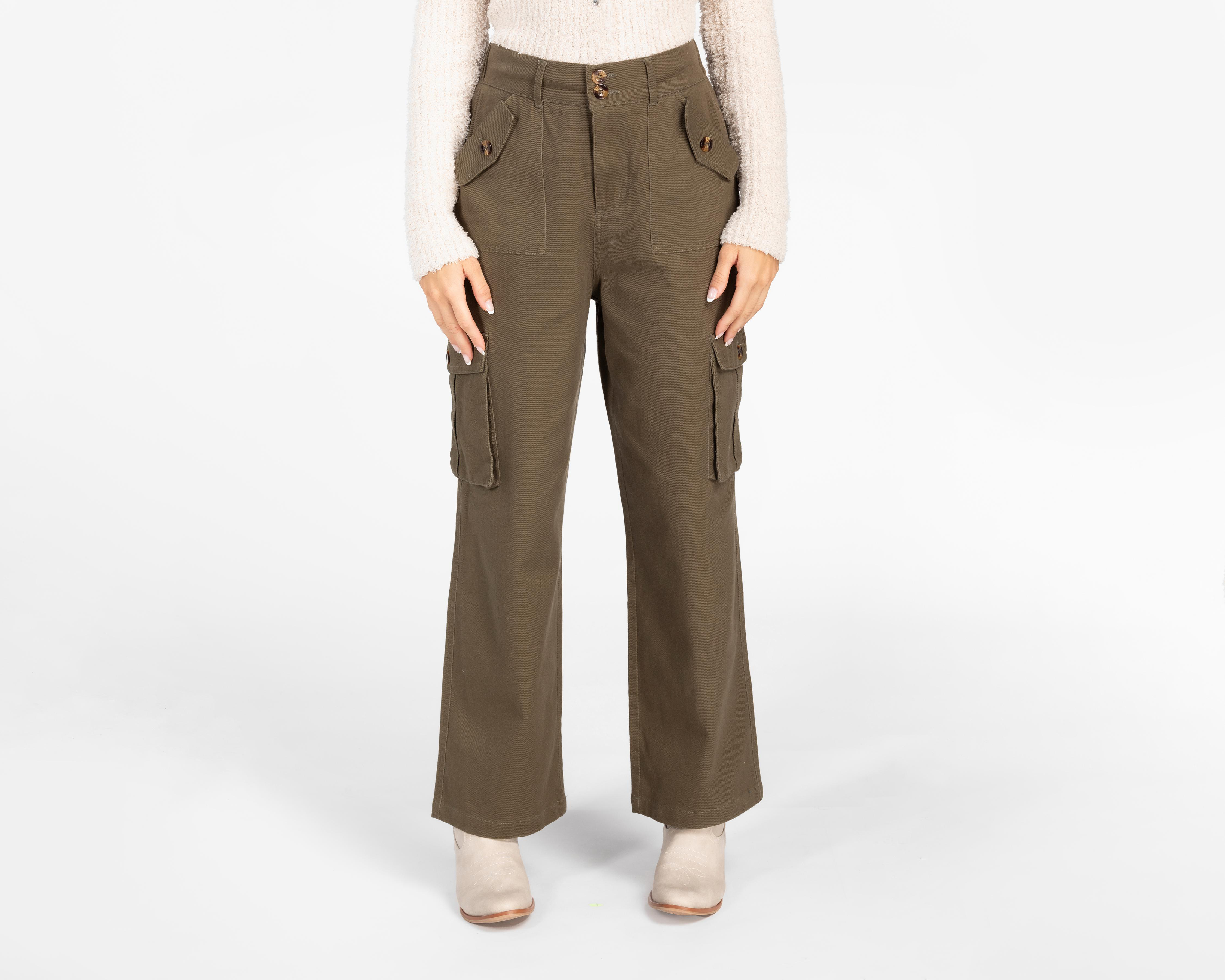 Foto 2 pulgar | Pantalón Cargo Forever 21 para Mujer