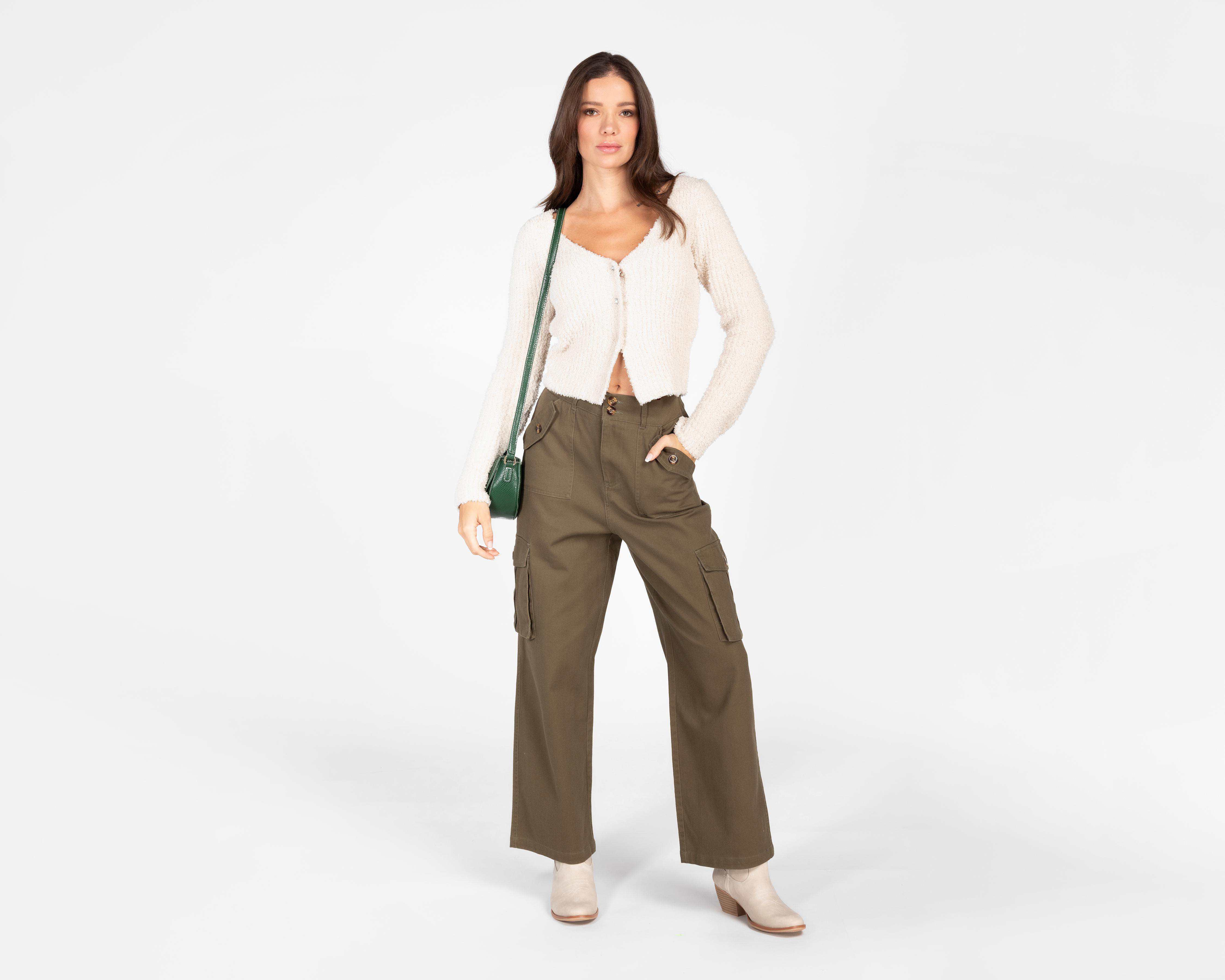 Foto 3 pulgar | Pantalón Cargo Forever 21 para Mujer