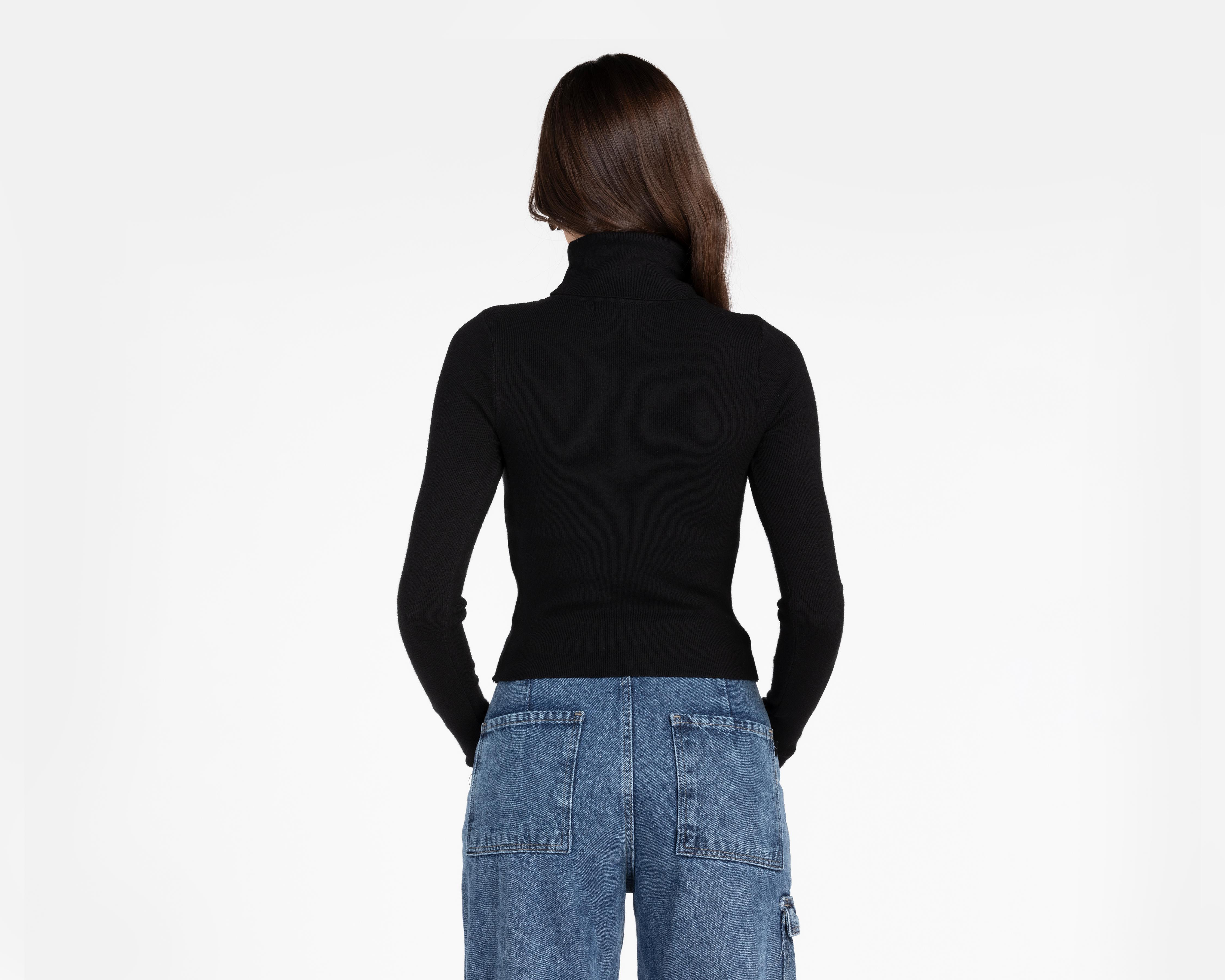 Foto 3 | Suéter Cuello Alto Forever 21 para Mujer