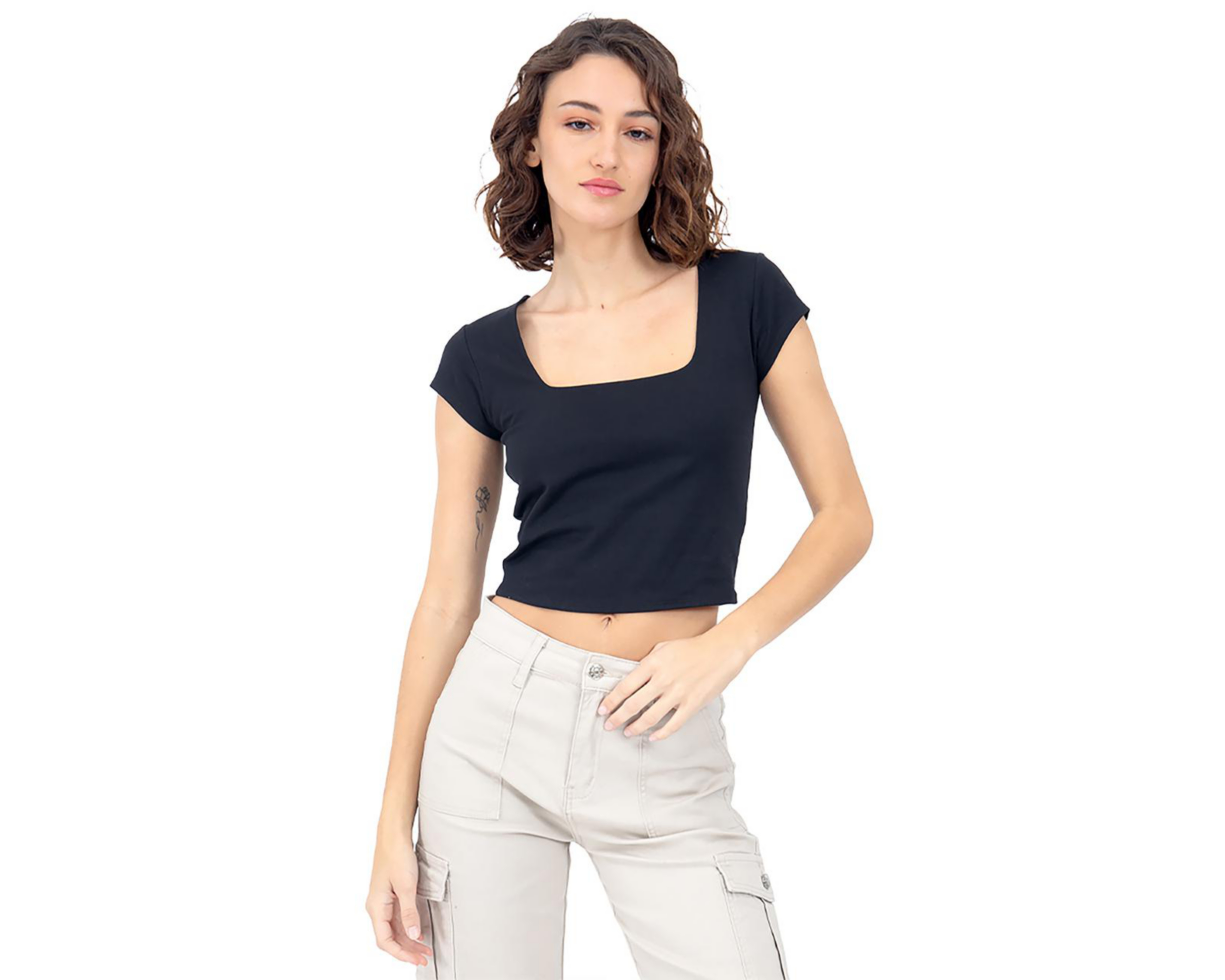 Foto 2 pulgar | Playera Forever 21 Manga Corta para Mujer