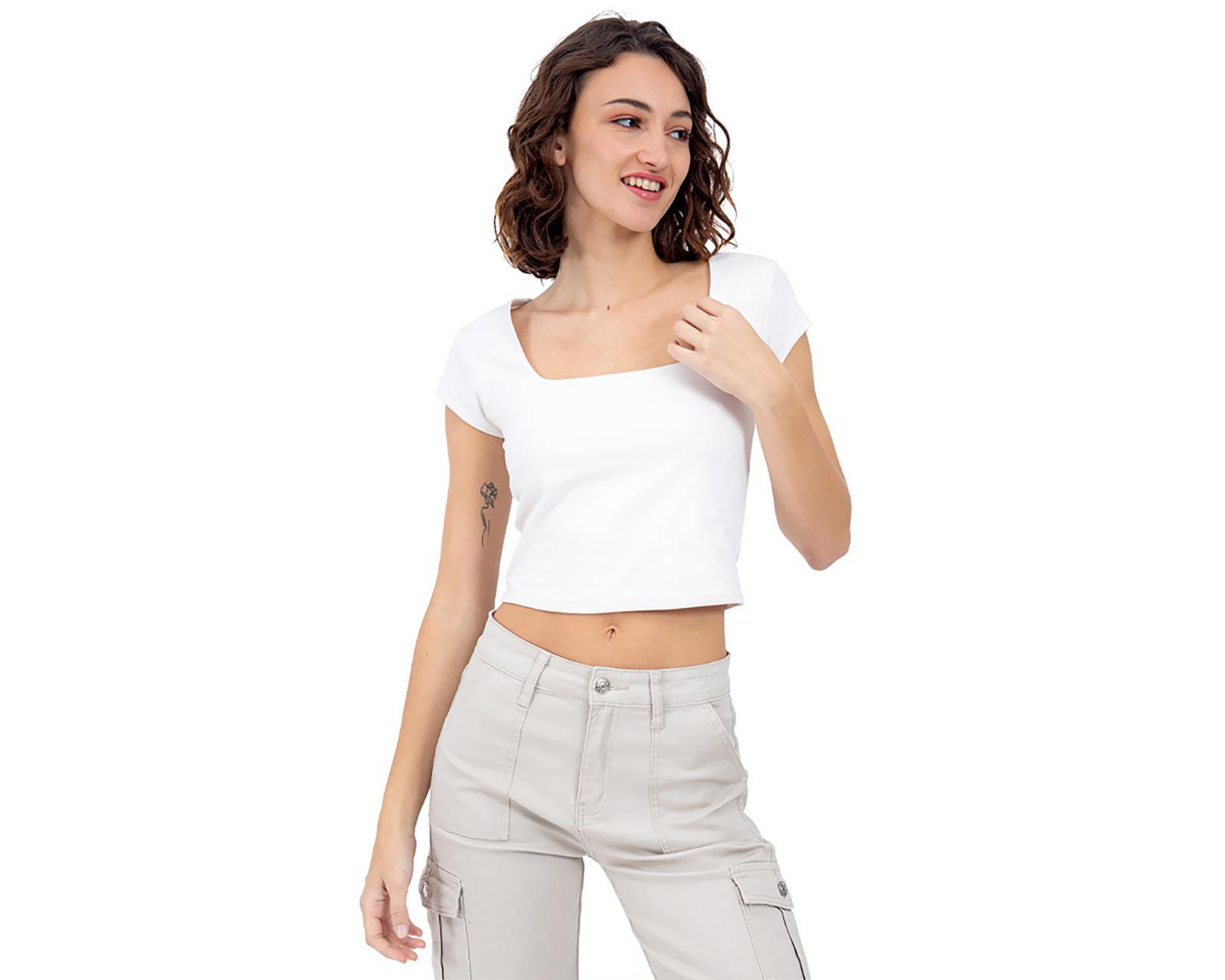 Foto 2 pulgar | Playera Forever 21 Manga Corta para Mujer