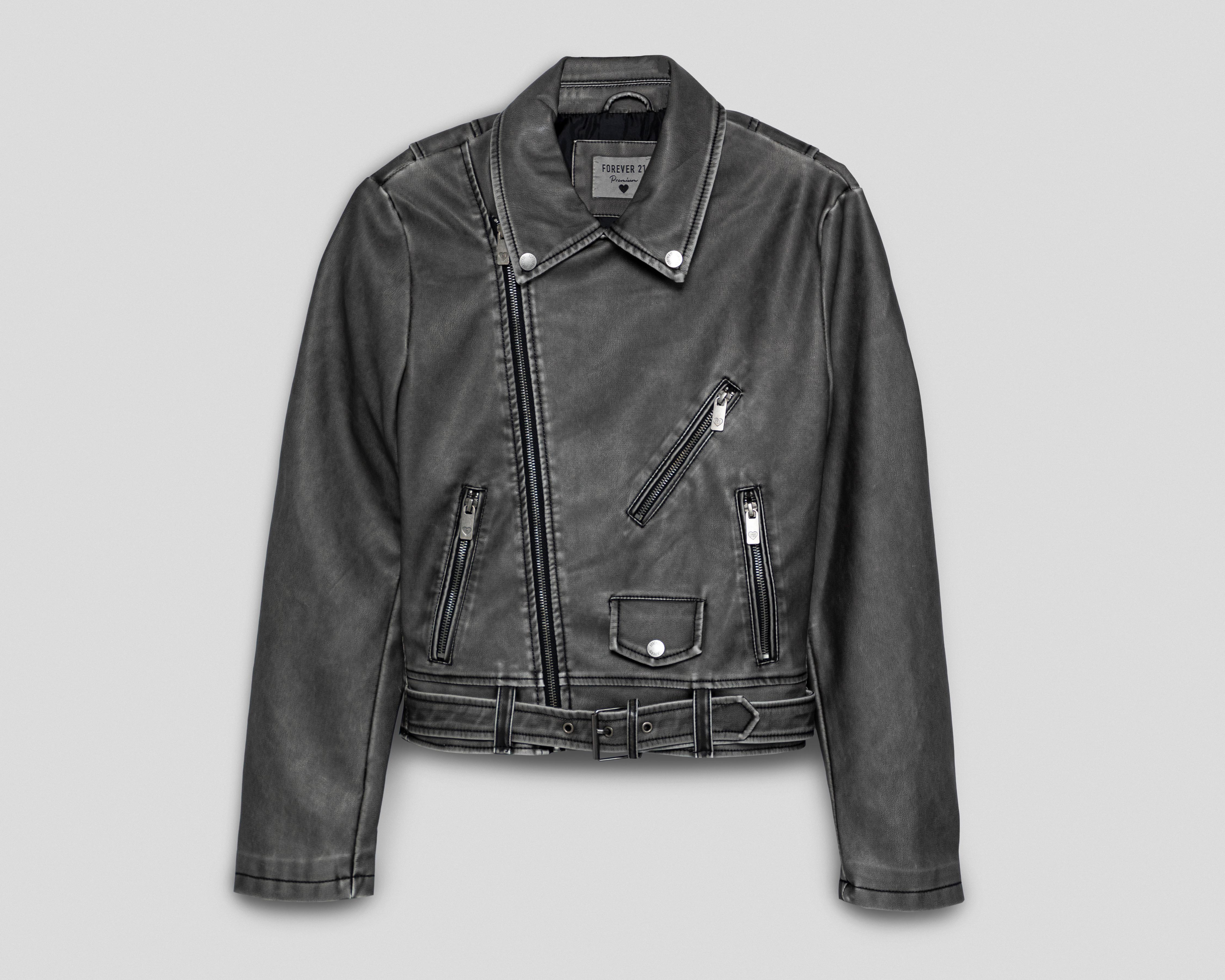 Foto 2 pulgar | Chamarra Biker Forever 21 para Mujer