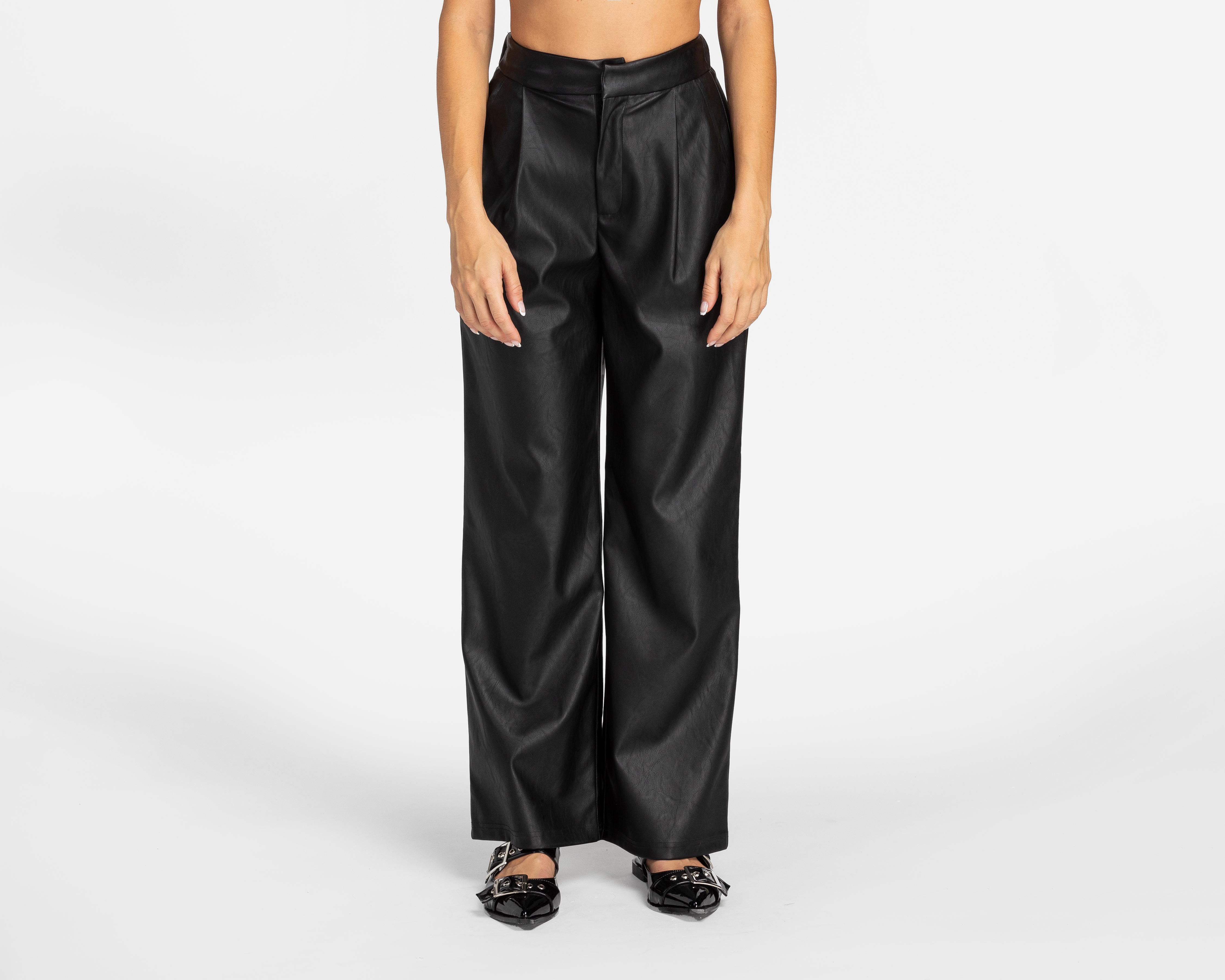 Pantalón Ancho Forever 21 Negro para Mujer