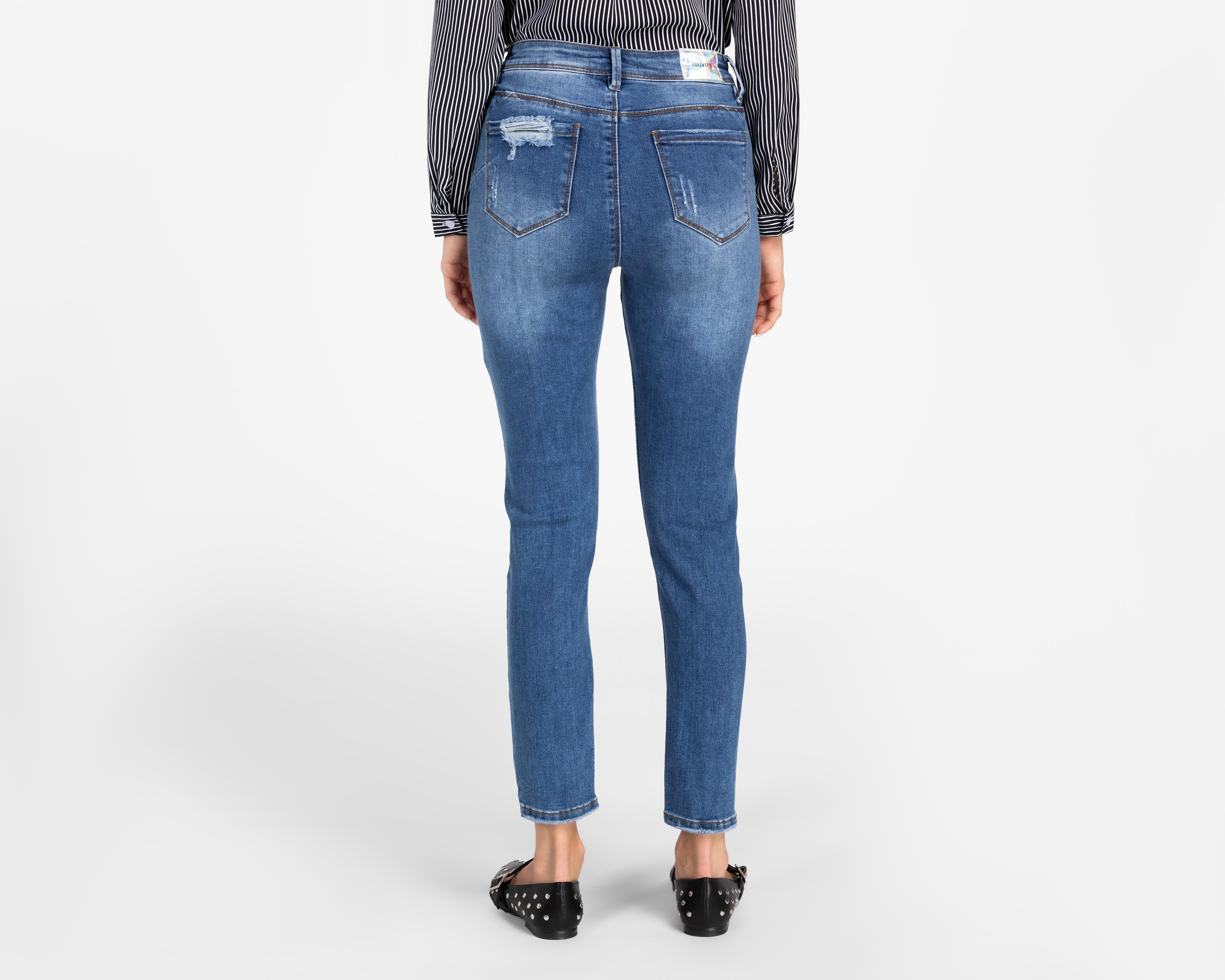 Foto 4 pulgar | Jeans Skinny Fit Forever 21 para Mujer