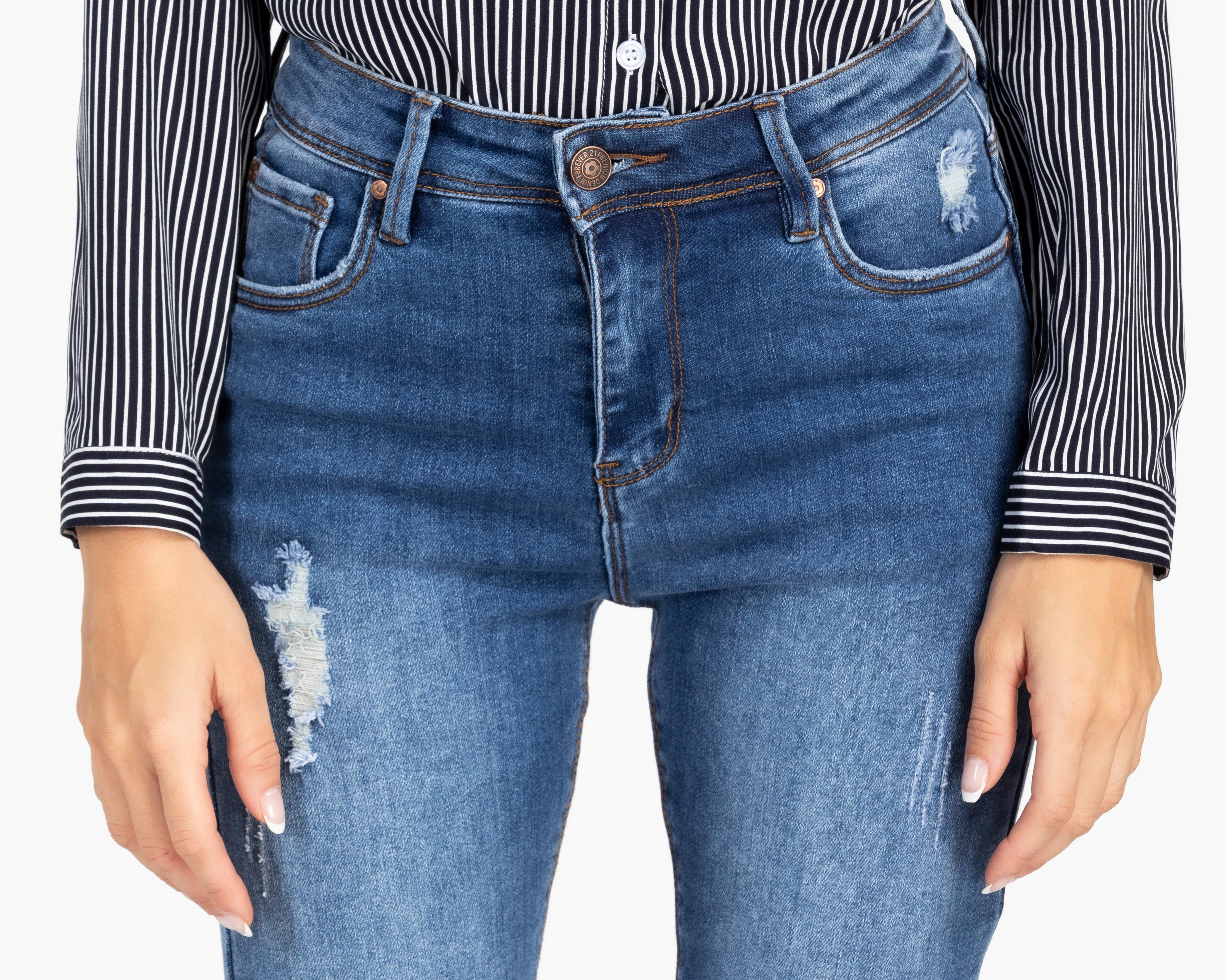 Foto 5 pulgar | Jeans Skinny Fit Forever 21 para Mujer