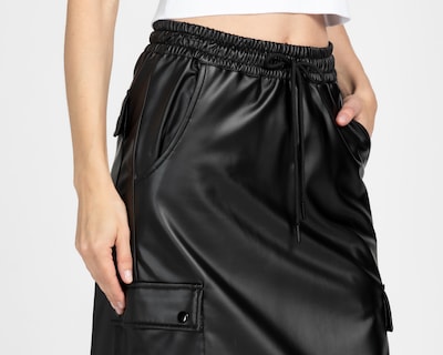 Foto 4 | Falda Midi Boy London tipo Cuero