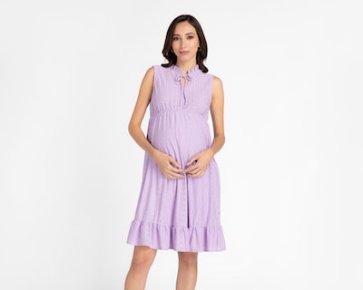 Foto 1 | Vestido Mamá Bella Casual sin Mangas Lila
