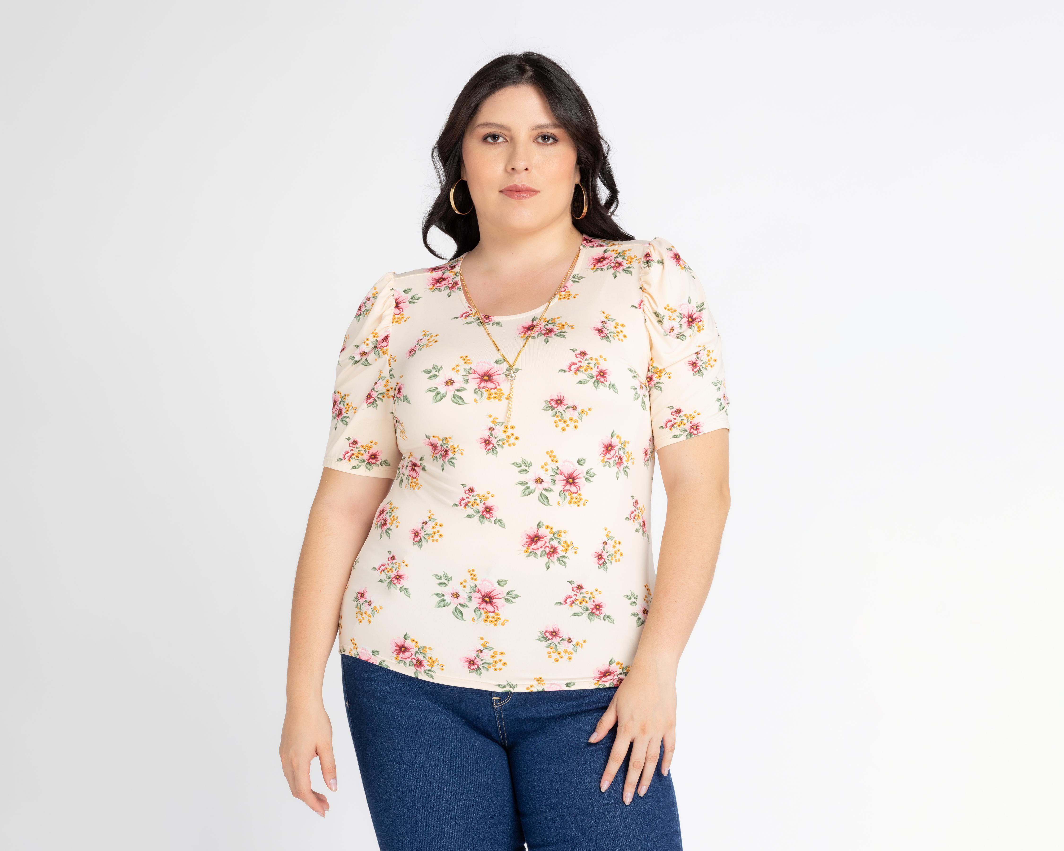 Blusa Sahara Manga Corta con Collar