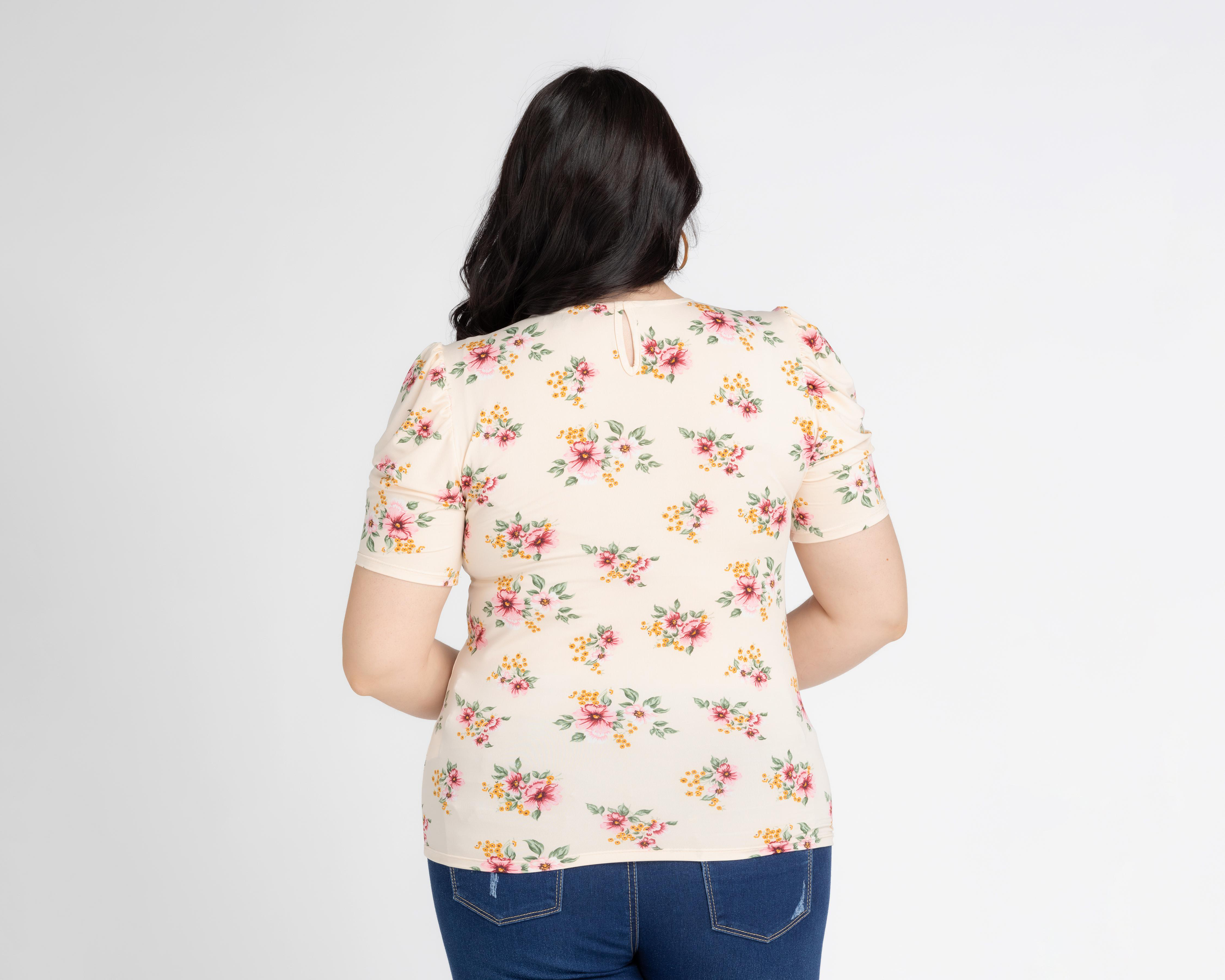 Foto 4 pulgar | Blusa Sahara Manga Corta con Collar